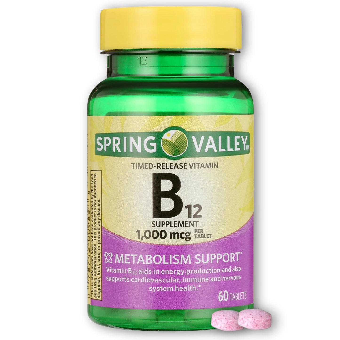 FUSION SHOP STORE Vitamin B12 1000mcg Timed Release Tablets, 60 Count