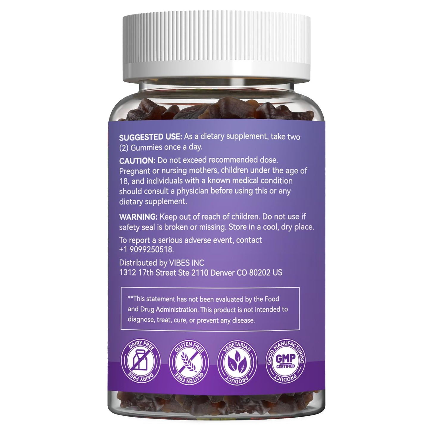 Babivek Ashwagandha Gummies 3000mg, 60 Count
