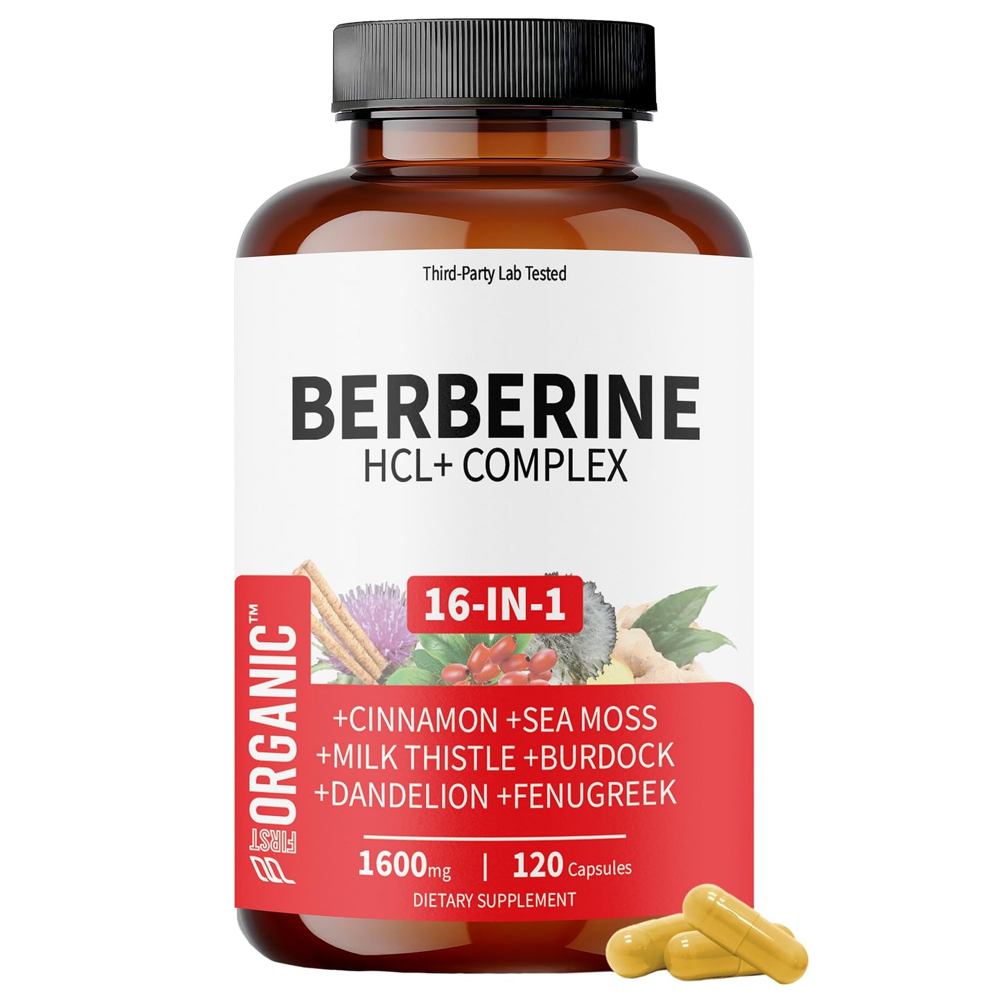 FIRSTORGANIC Berberine Complex Capsule 120 Count