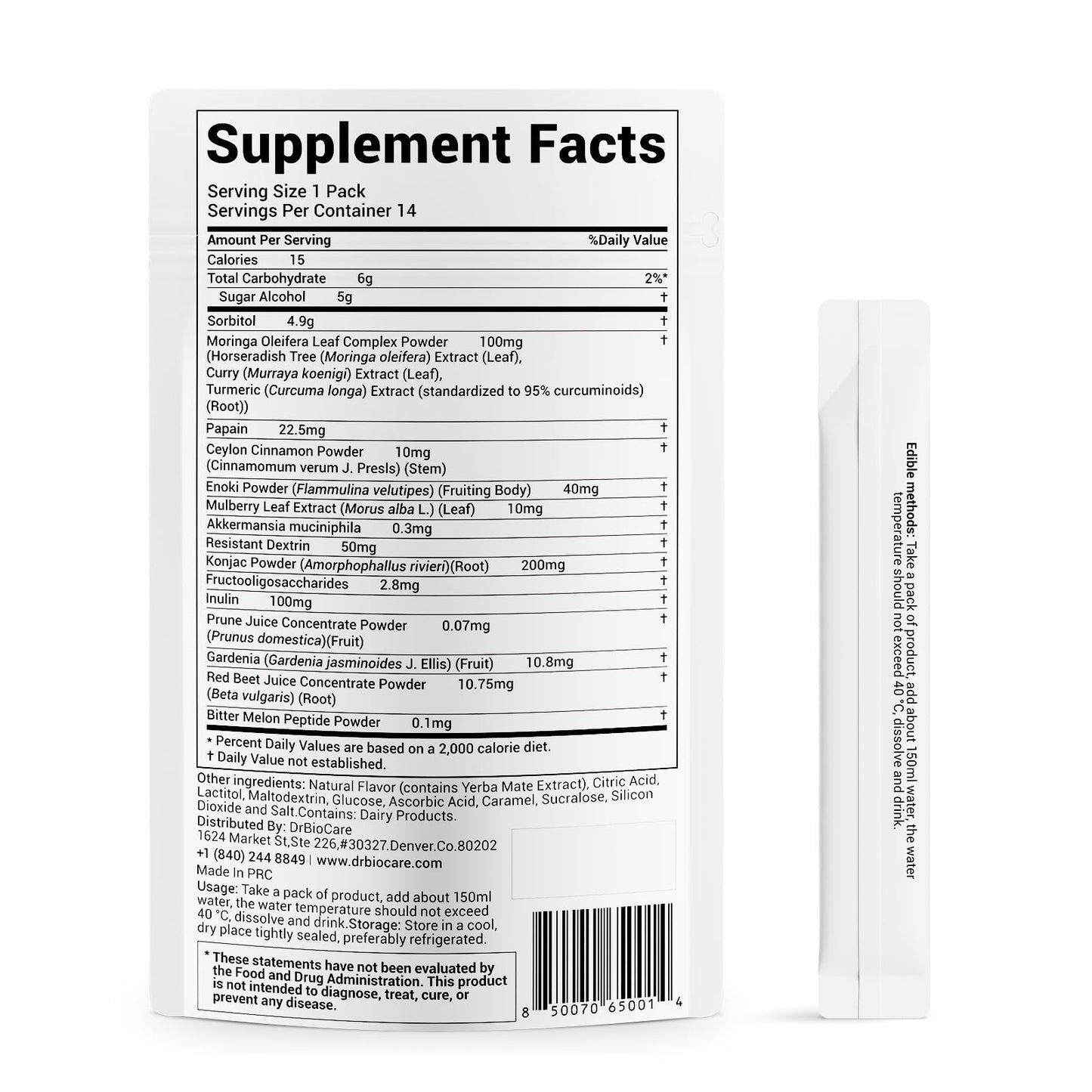DrBioCare Gut Health Booster Complex Supplement Powder 5.92 oz
