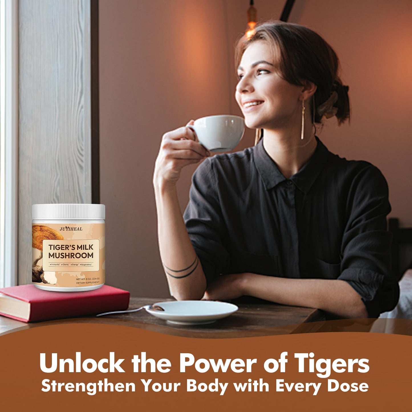 JUYIHEAL Tiger Milk Mushroom Powder 6.3 oz