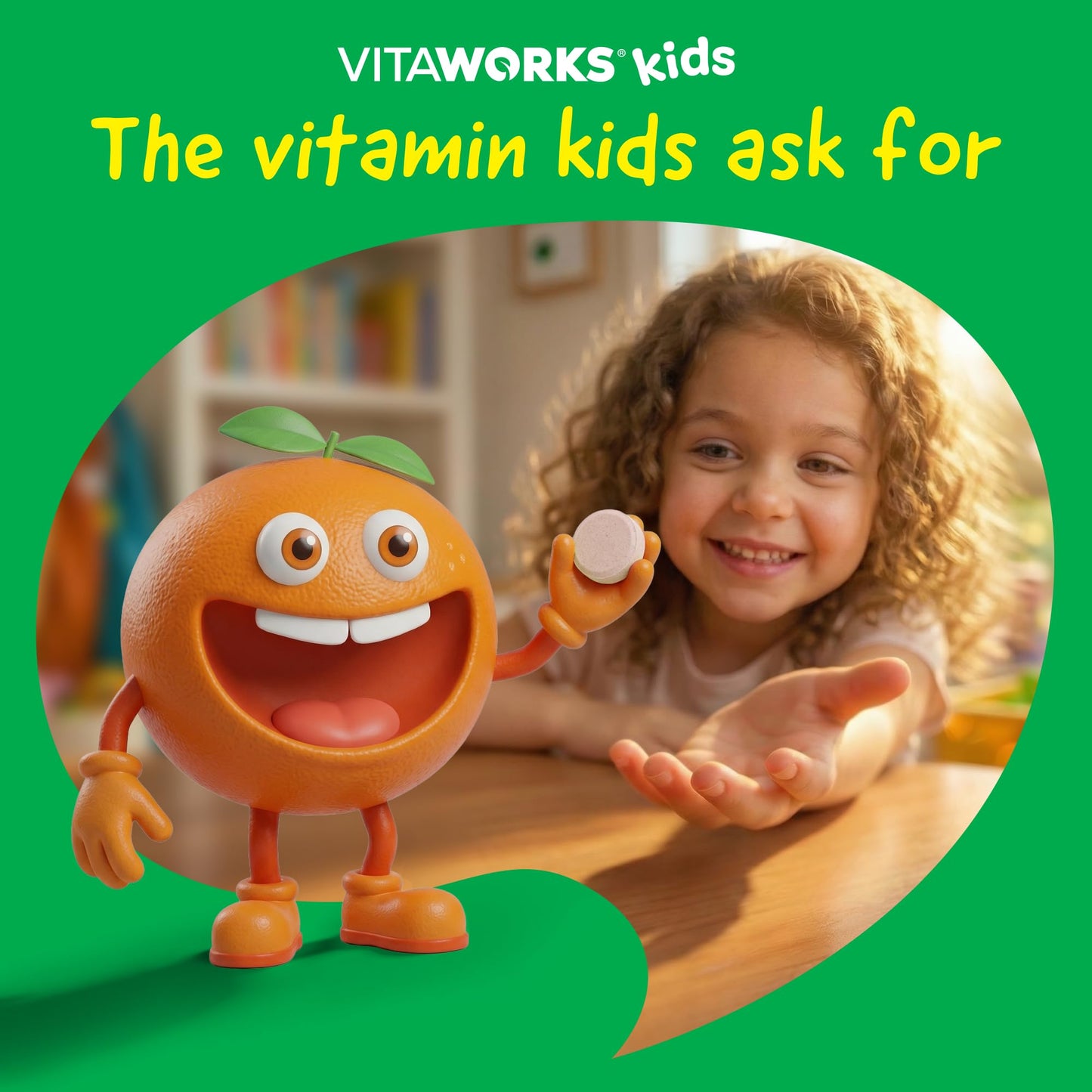 VitaWorks Kids Vitamin C Chewable Tablets 250 mg, 120 Chewables