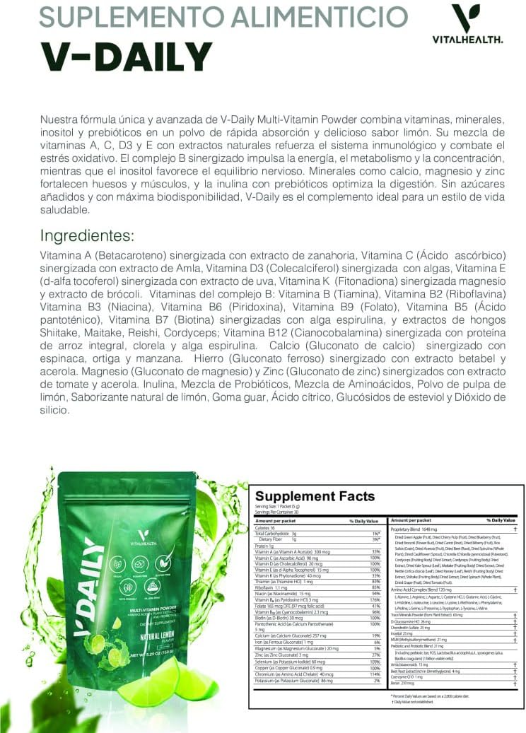 Generic V-Daily Multi-Vitamin Powder 5.29 oz