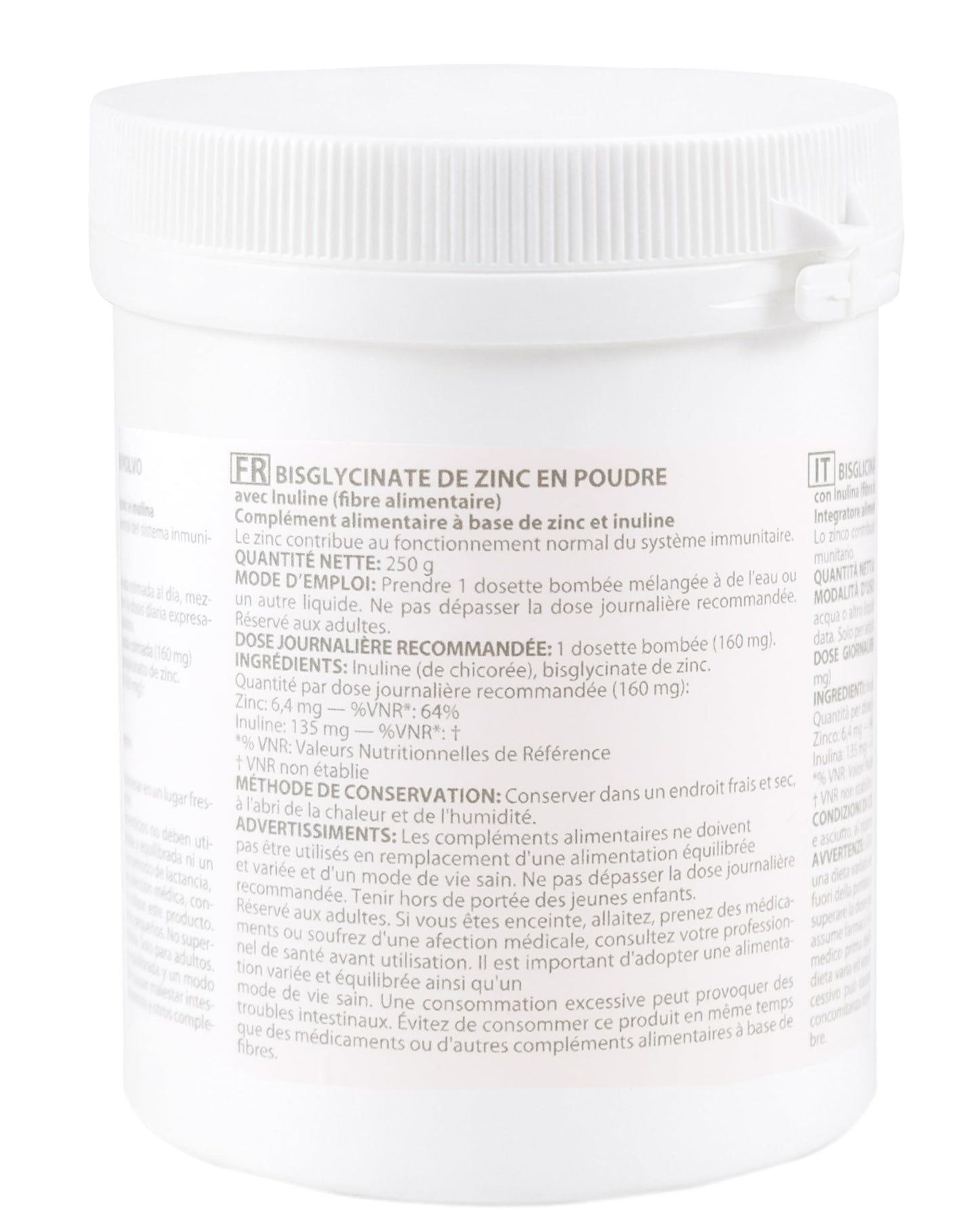 Heiltropfen Zinc Bisglycinate Powder with Inulin 8.8 oz