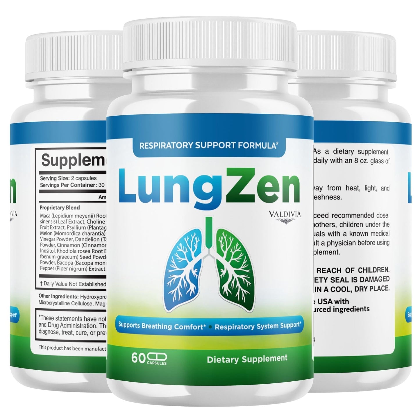 Valdivia LungZen Capsules, 180 Count