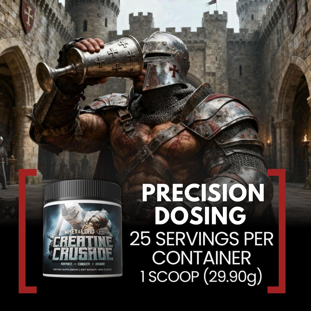The Whey of The Lord Creatine Crusade Monohydrate Powder, 5.29 Ounce