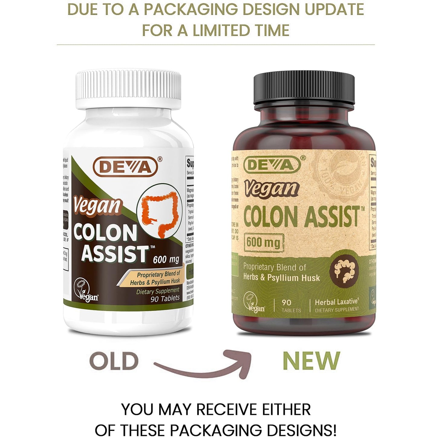 DEVA Vegan Colon Assist Tablets 90 Count
