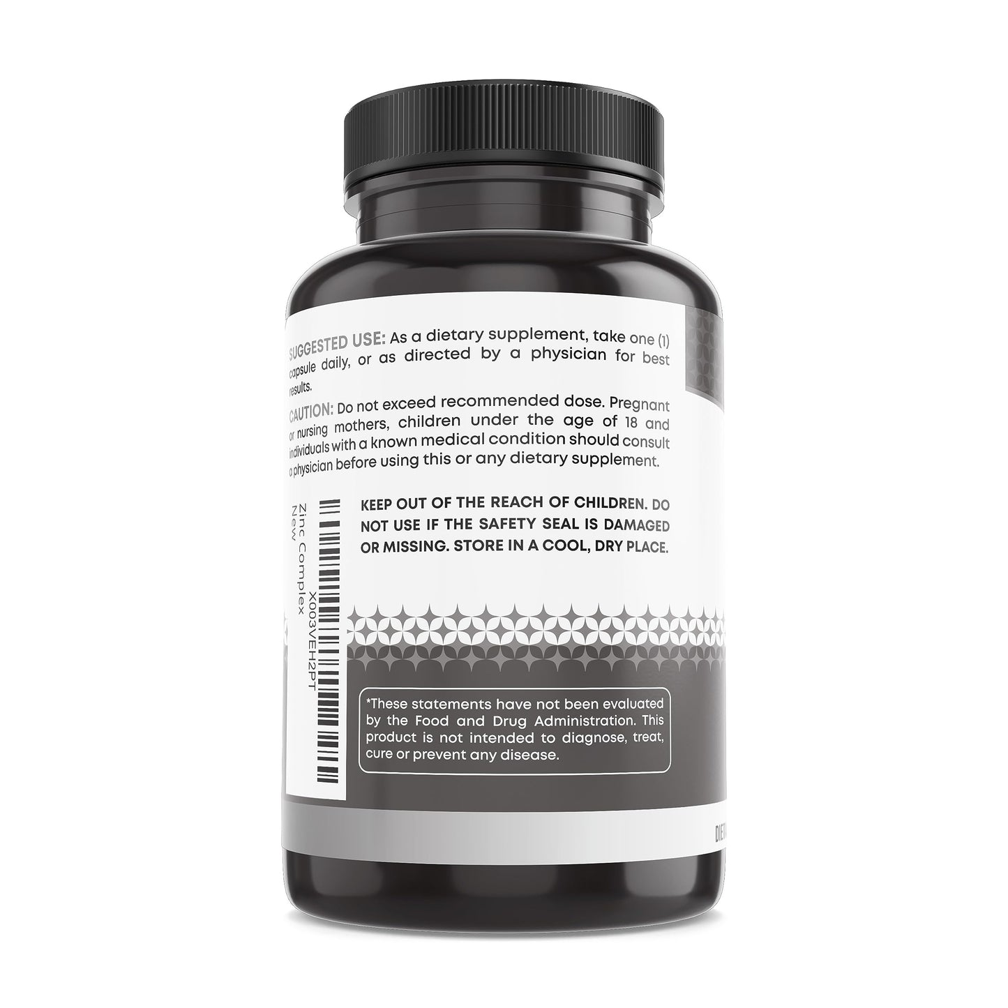 Ancient Bliss Zinc Complex Capsules with Enhanced Absorption, Antioxidant & Immune Support, 60 Capsules