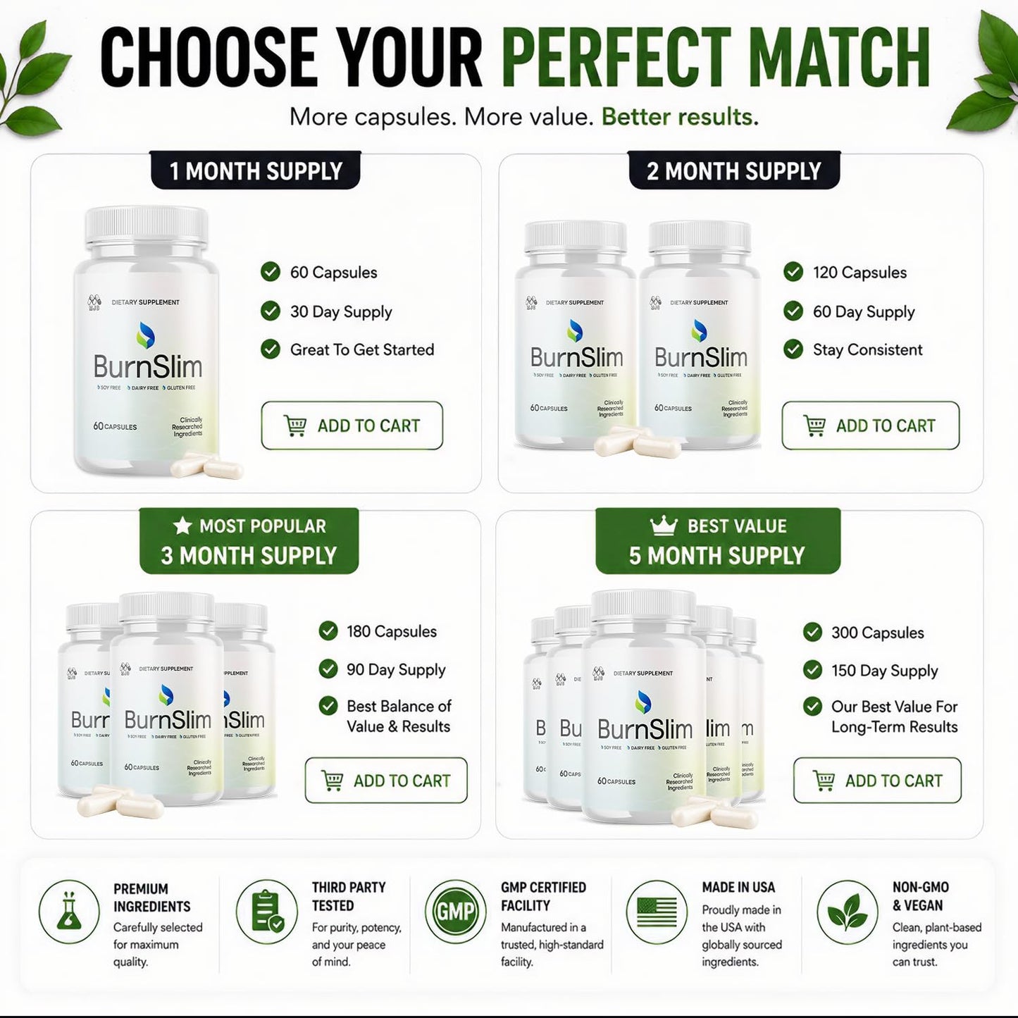 MJO Burn Slim Capsule, 300 Capsules