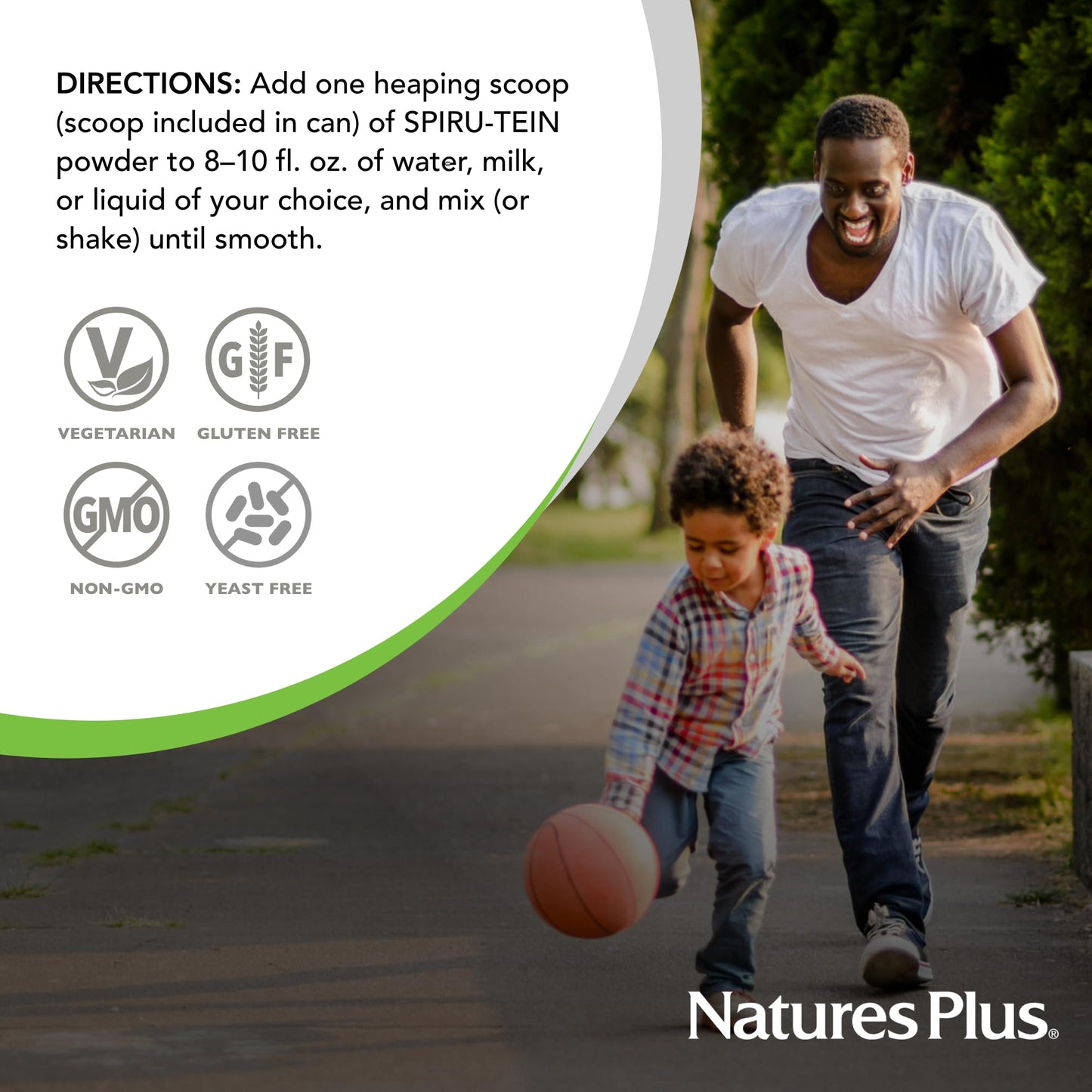NaturesPlus SPIRU-TEIN Chocolate Peanut Butter Powder 36.8 Servings