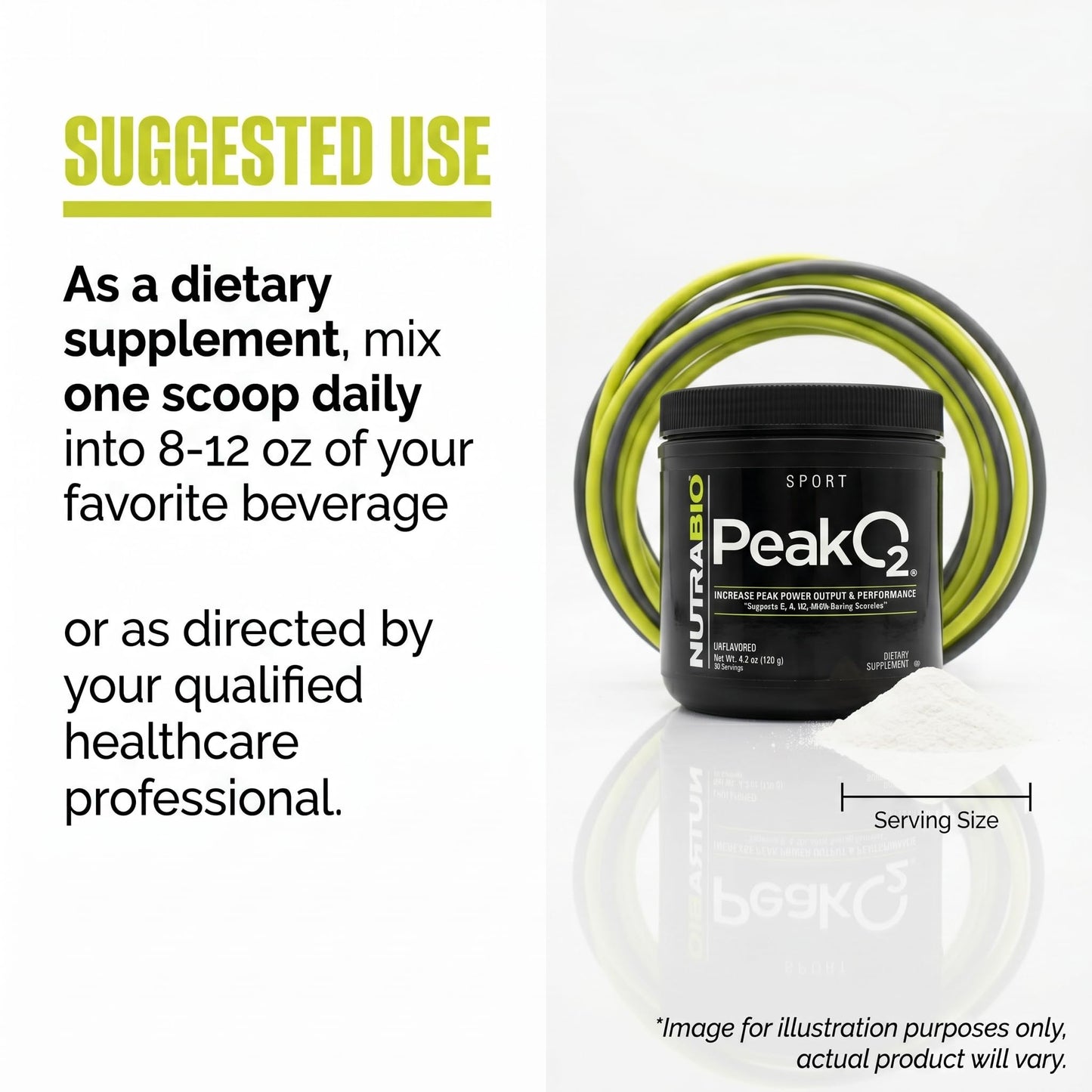 NutraBio Peak O2 Powder 4.2 oz