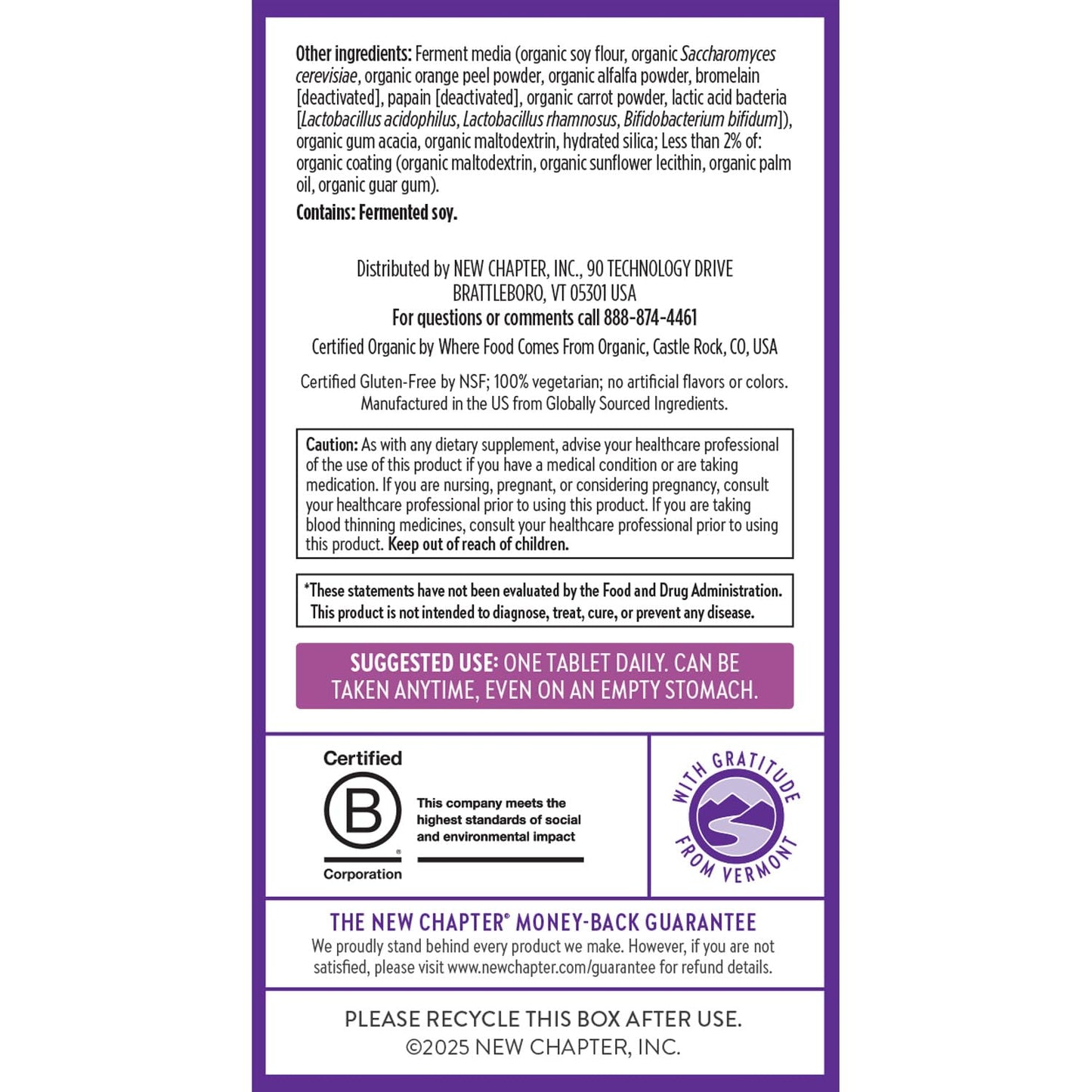 New Chapter Women’s Multivitamin 40+, Tablet, 96 Tablets