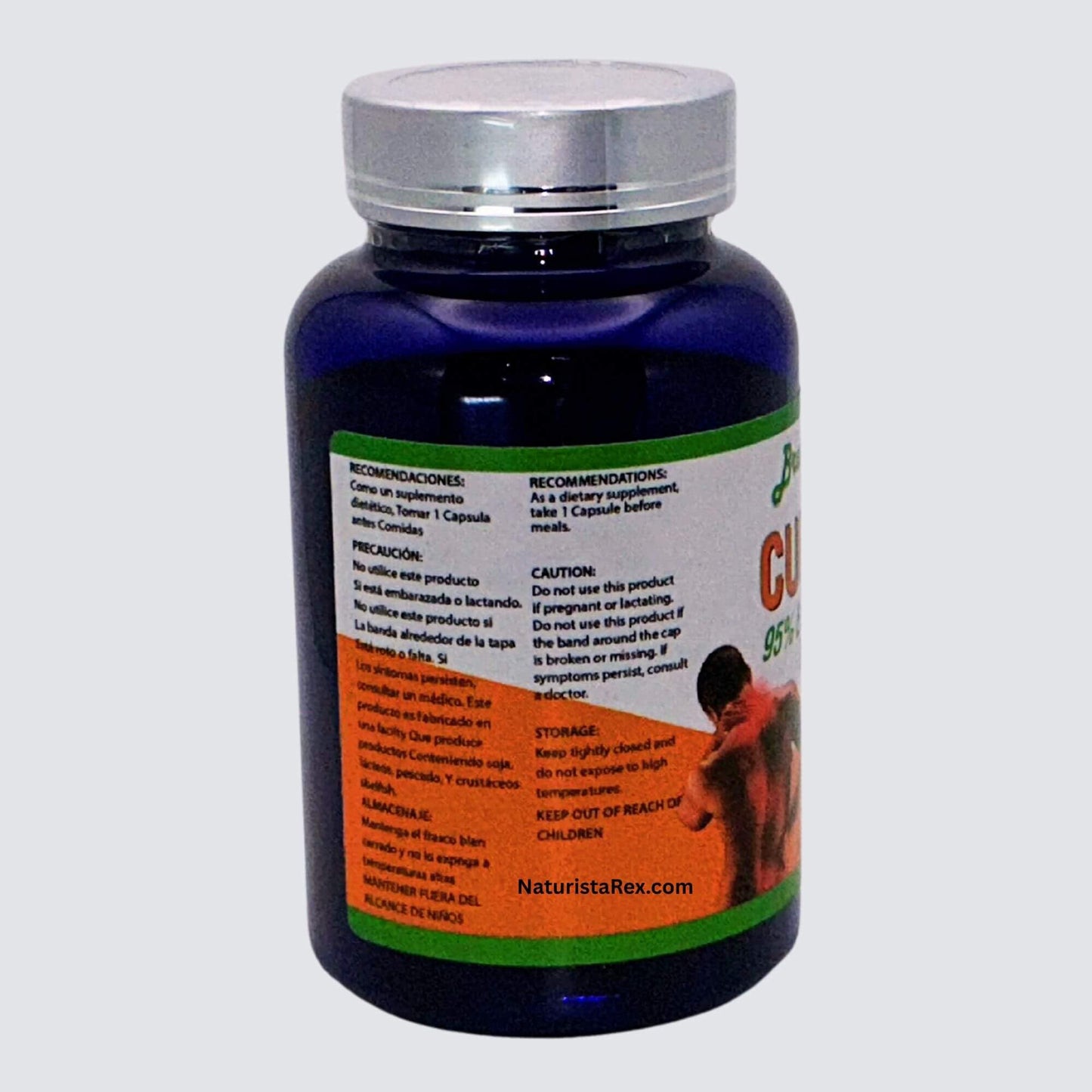 Generic Curcumina 95% Turmeric Extract, with Ginger & Black Pepper Extract Dietary Supplement, 60 Capsules