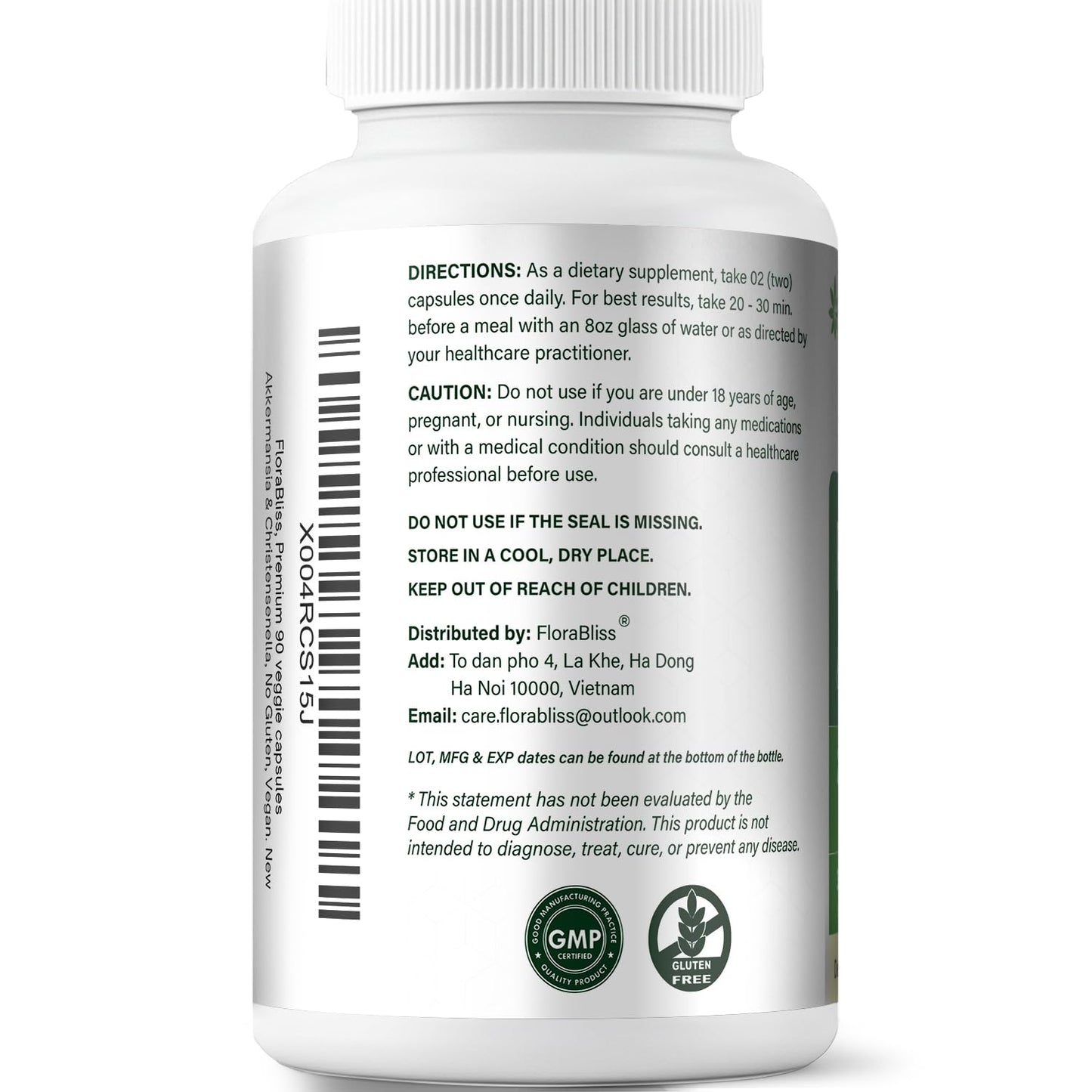 FloraBliss Rhodiola Rosea with Ashwagandha, L-Theanine, Holy Basil & Black Pepper 90 Capsules