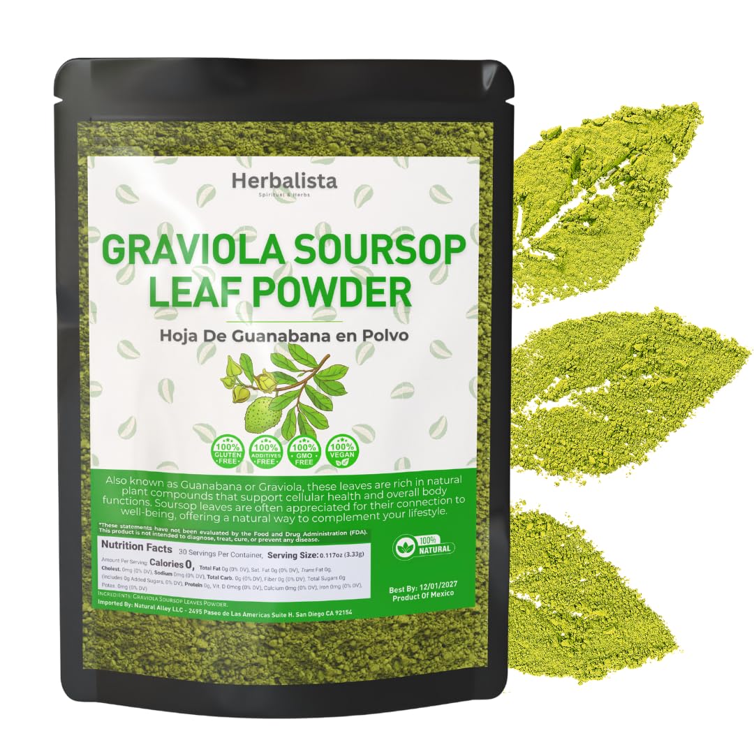HERBALISTA Pure Soursop Leaf Powder 16 oz