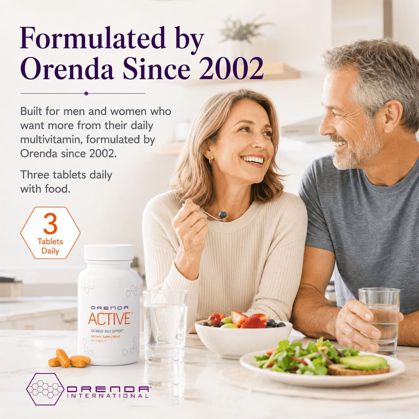 Orenda International Active All 8 Forms Vitamin E & CoQ10 Tablets 90