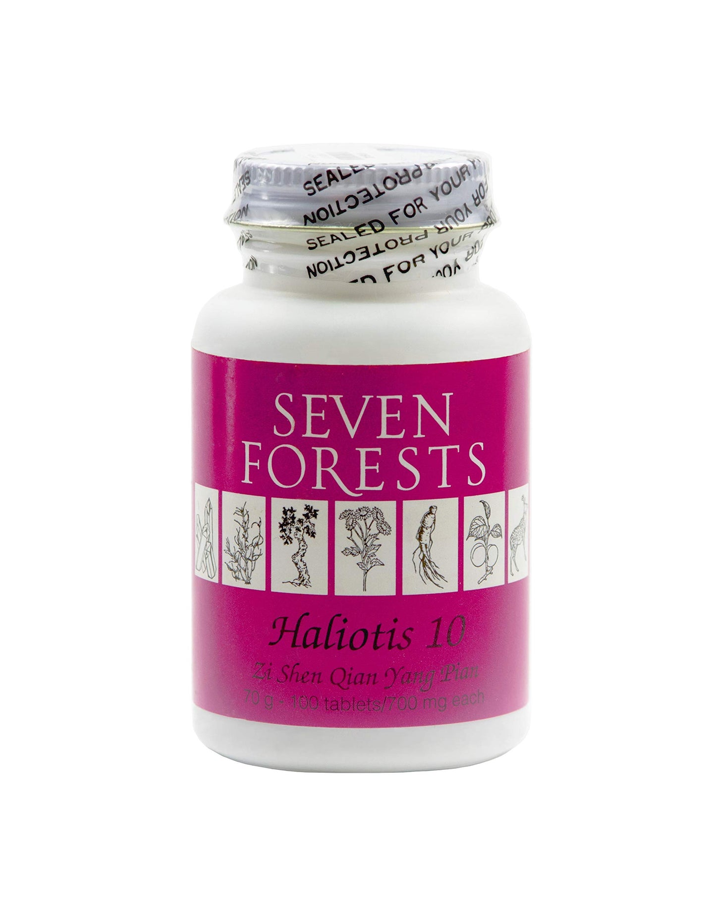 Herbs Direct USA Seven Forests Haliotis 10 100 Tablets