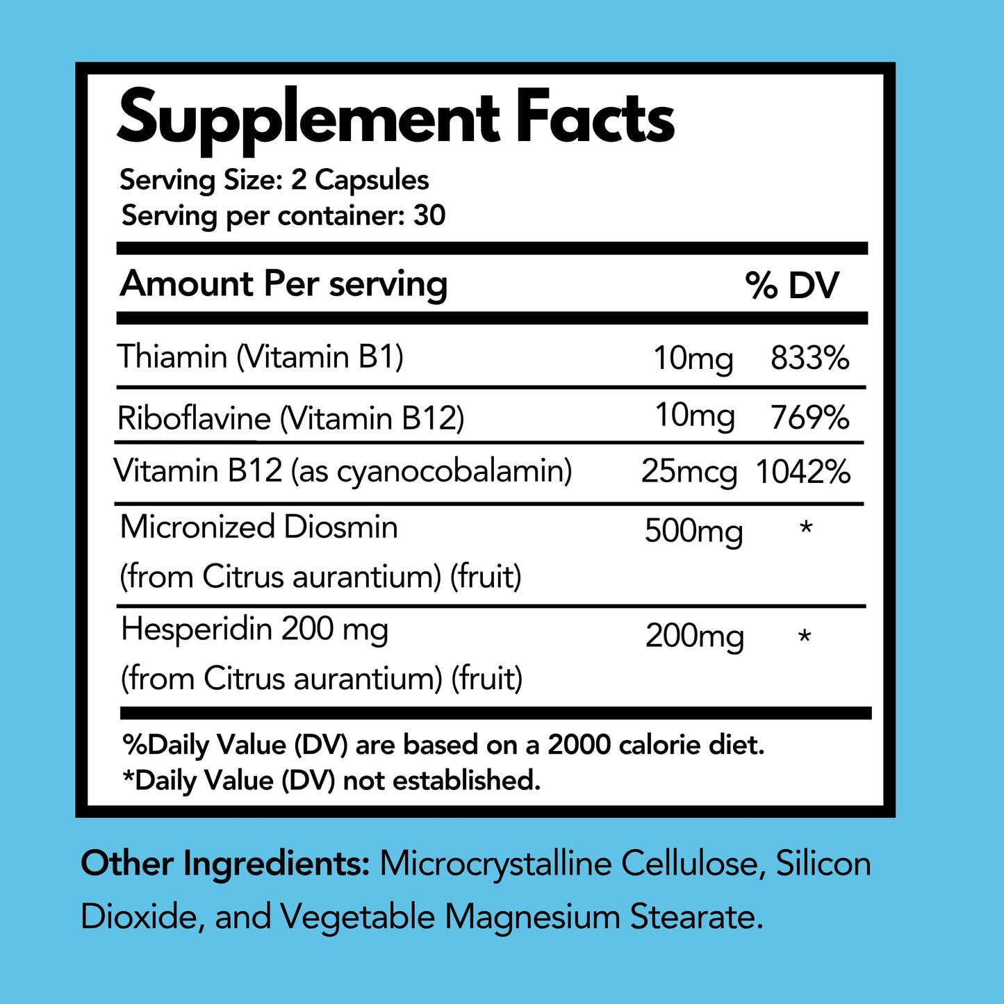 Arymar Diosmin Plus 500 with Hesperidin & B Vitamins Capsules, 120 Count