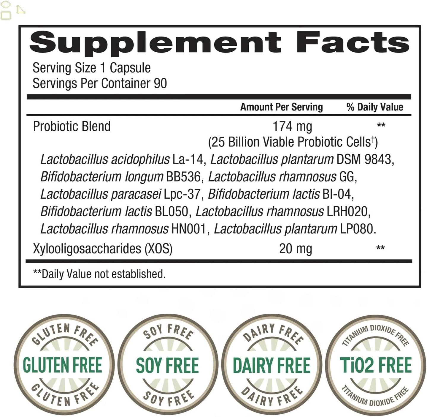 Viceslovi TruesNature Women's Daily Probiotic Capsule, 90 Vegetarian Capsules