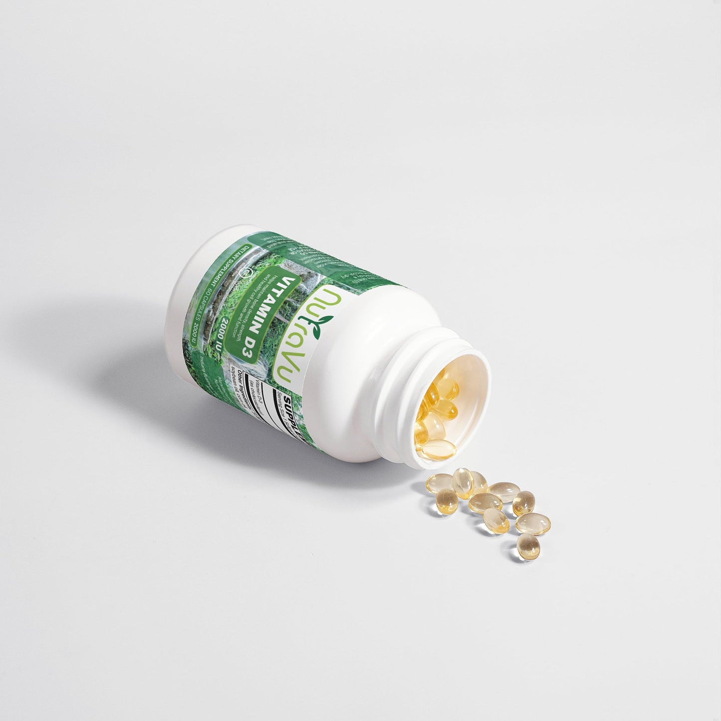 NutraVu Vitamin D3 2000 IU Softgels, 100 Count