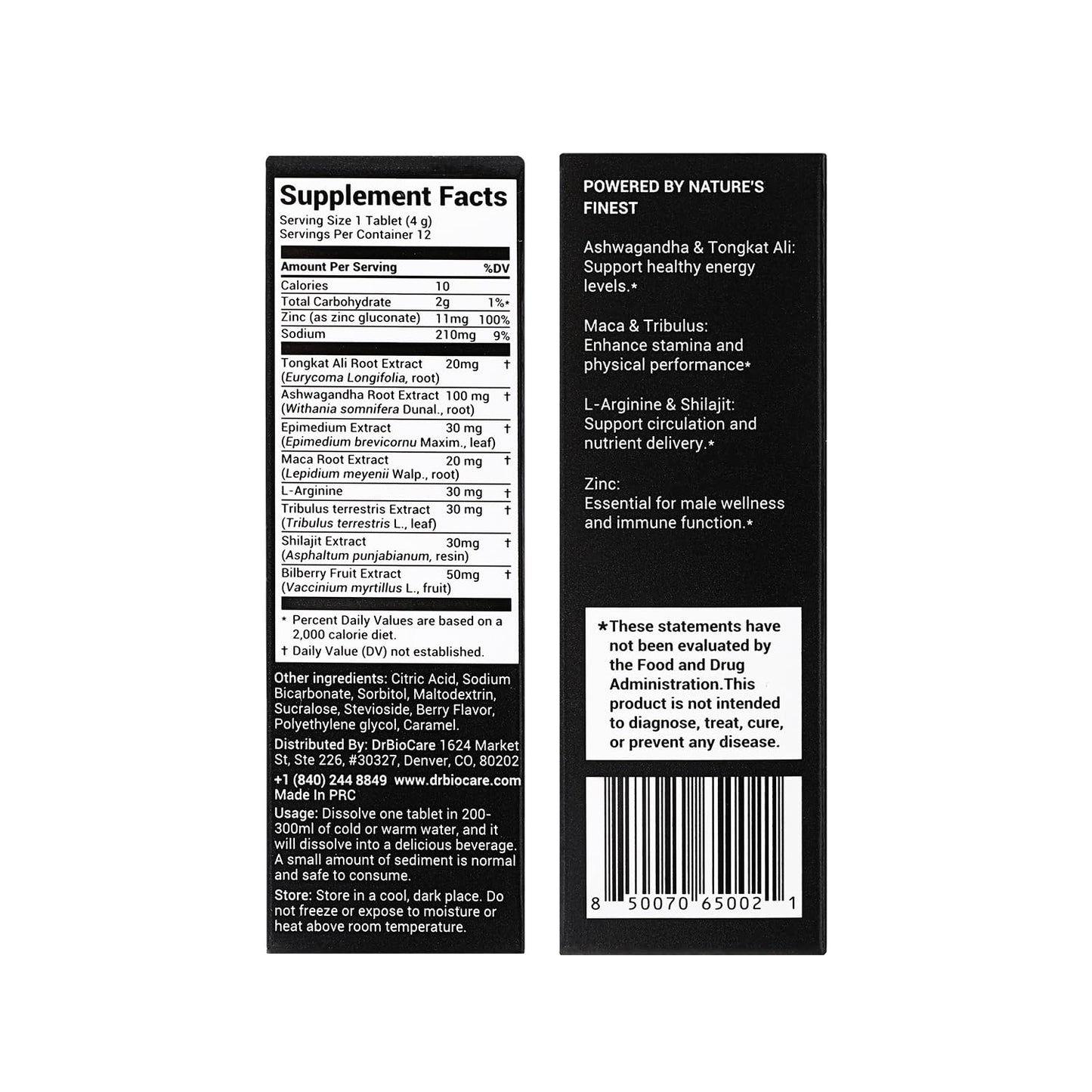 DrBioCare Peak Mode Core Vitality for Men 7-in-1 Tablets, 24 Tablets
