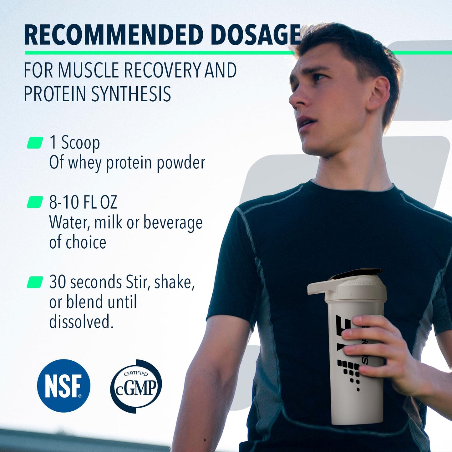 NF Sports NutriWhey Natural Whey Protein Powder Supplement, 16 Servings