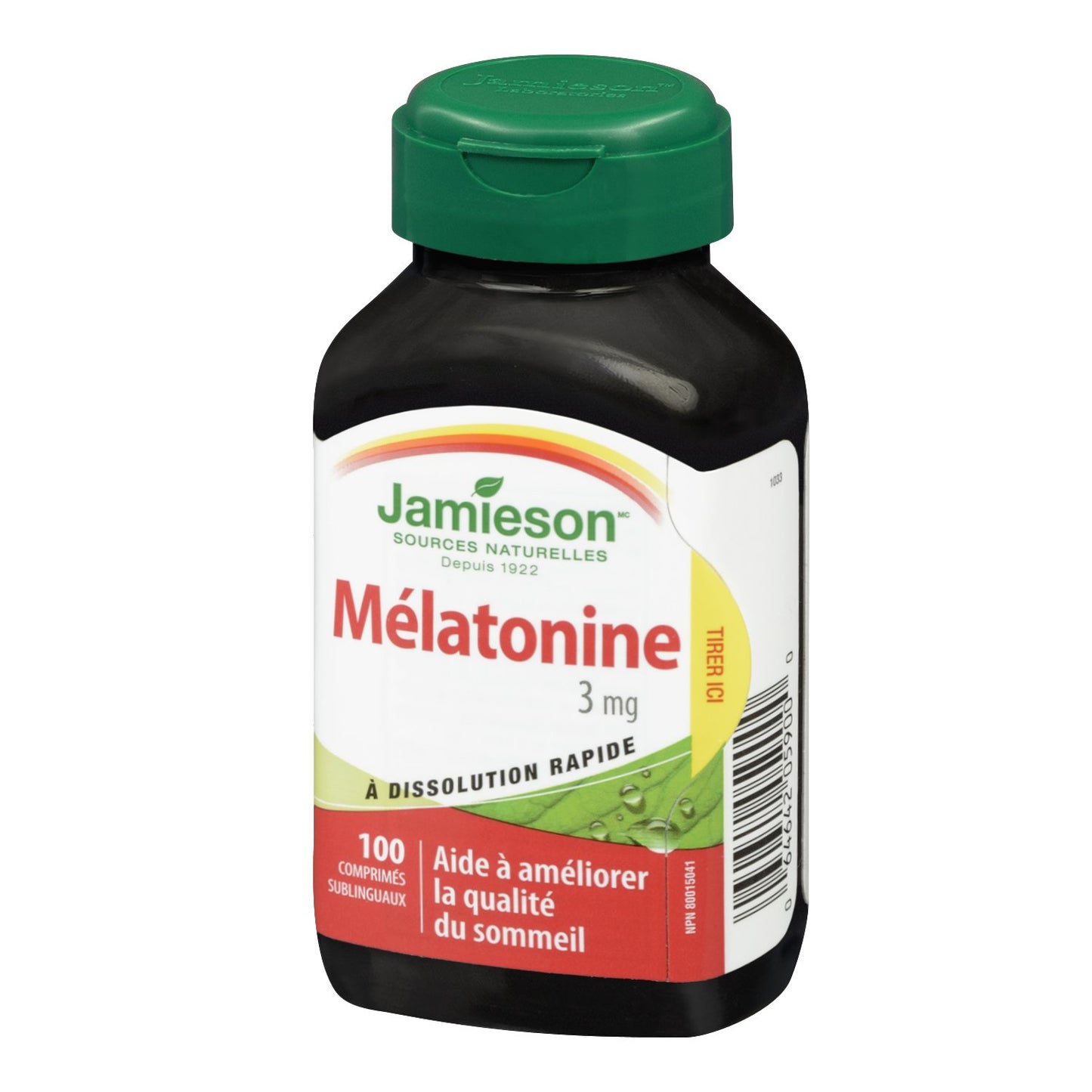 Jamieson Melatonin Fast Dissolving 3mg Sublingual Tablets, 100 Tablets