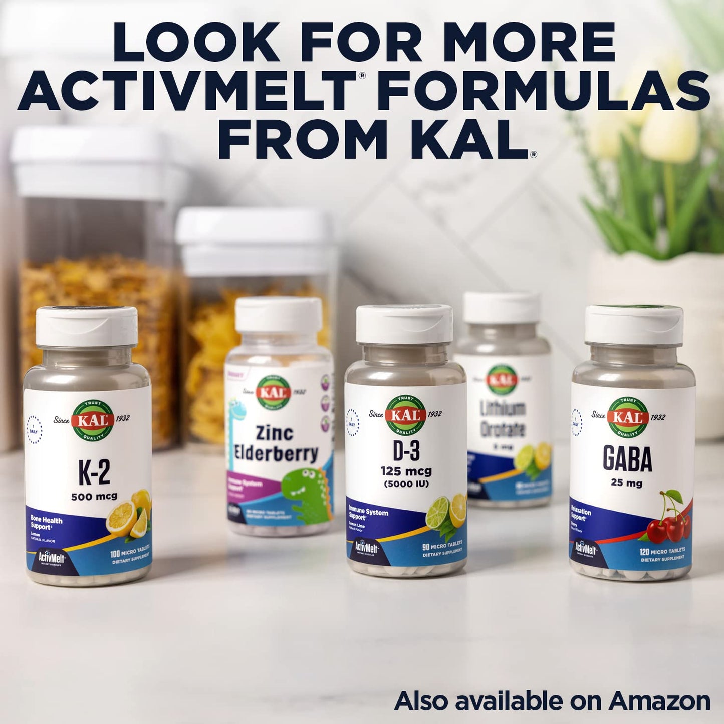KAL L-Glutathione Reduced Glutathione Supplement 90 Tablets