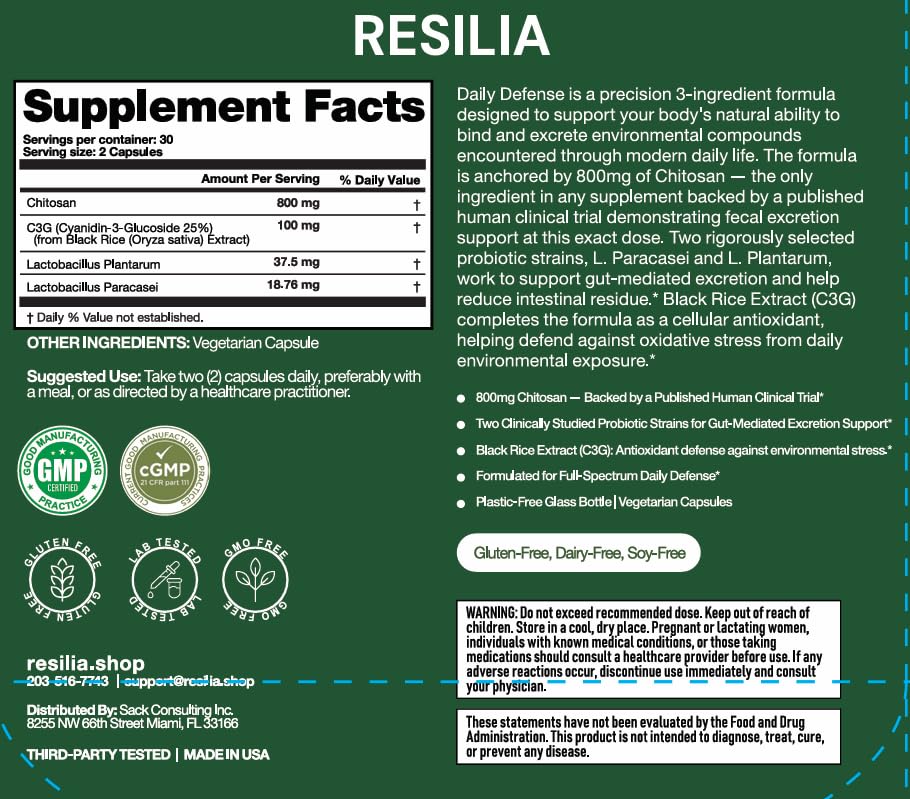 Resilia Oil Of Oregano Daily Defense Capsules 60 Count