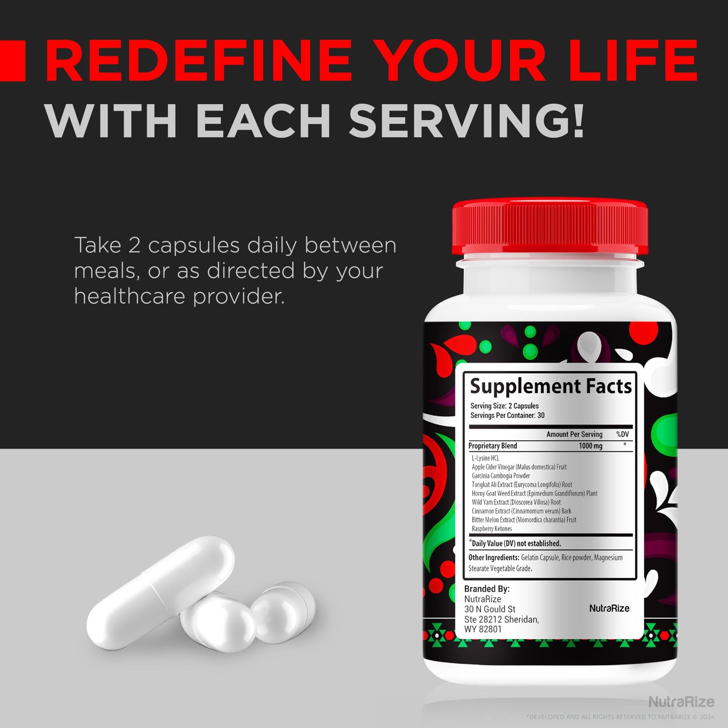 NutraRize Fuerza Jagar Capsules, 120 Capsules
