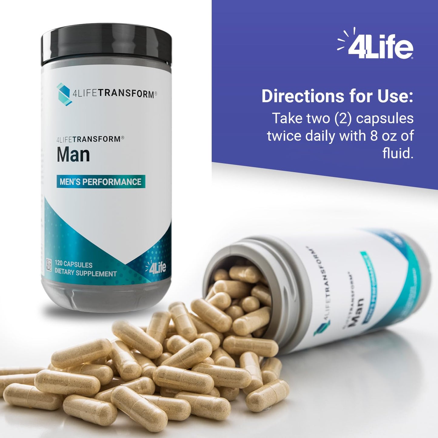 4Life Transform Man Men's Health Vitality Supplement Capsule 120