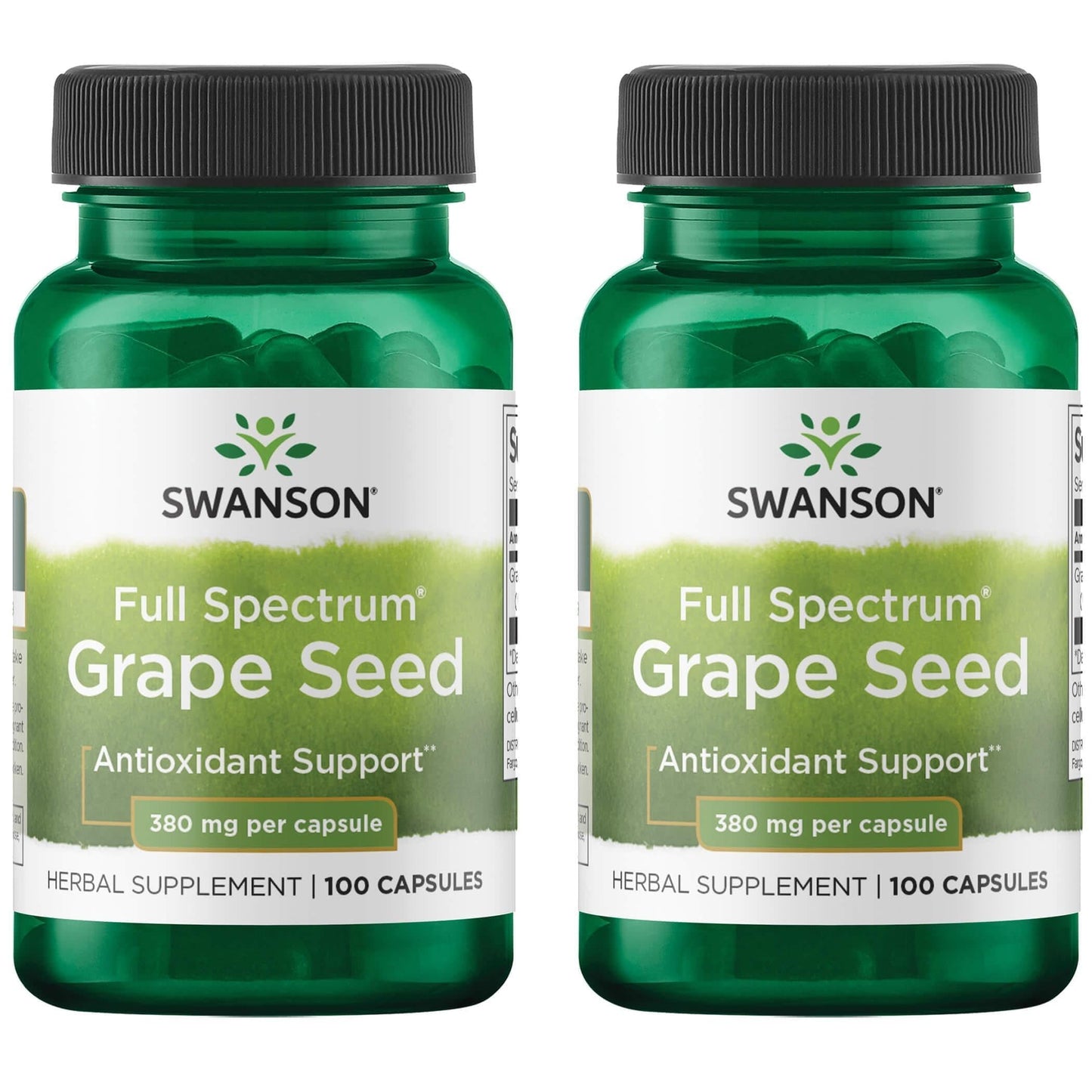 Swanson Grape Seed Heart Antioxidant Free Radicals Healthy Blood Pressure Support Polyphenols OPCS Herbal Supplement 380 mg Capsules 200