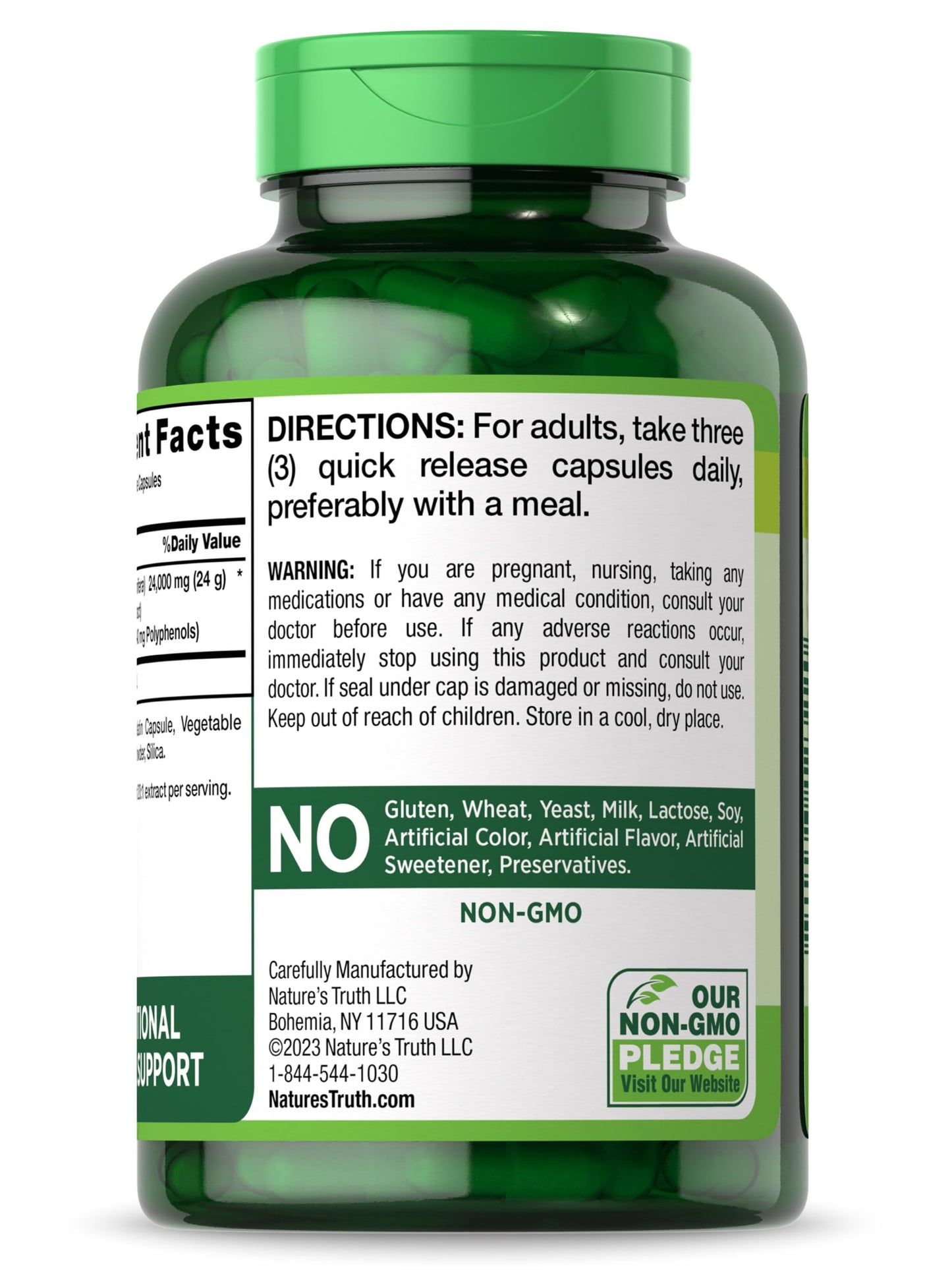 Nature's Truth Grape Seed Extract Capsule 180 Count