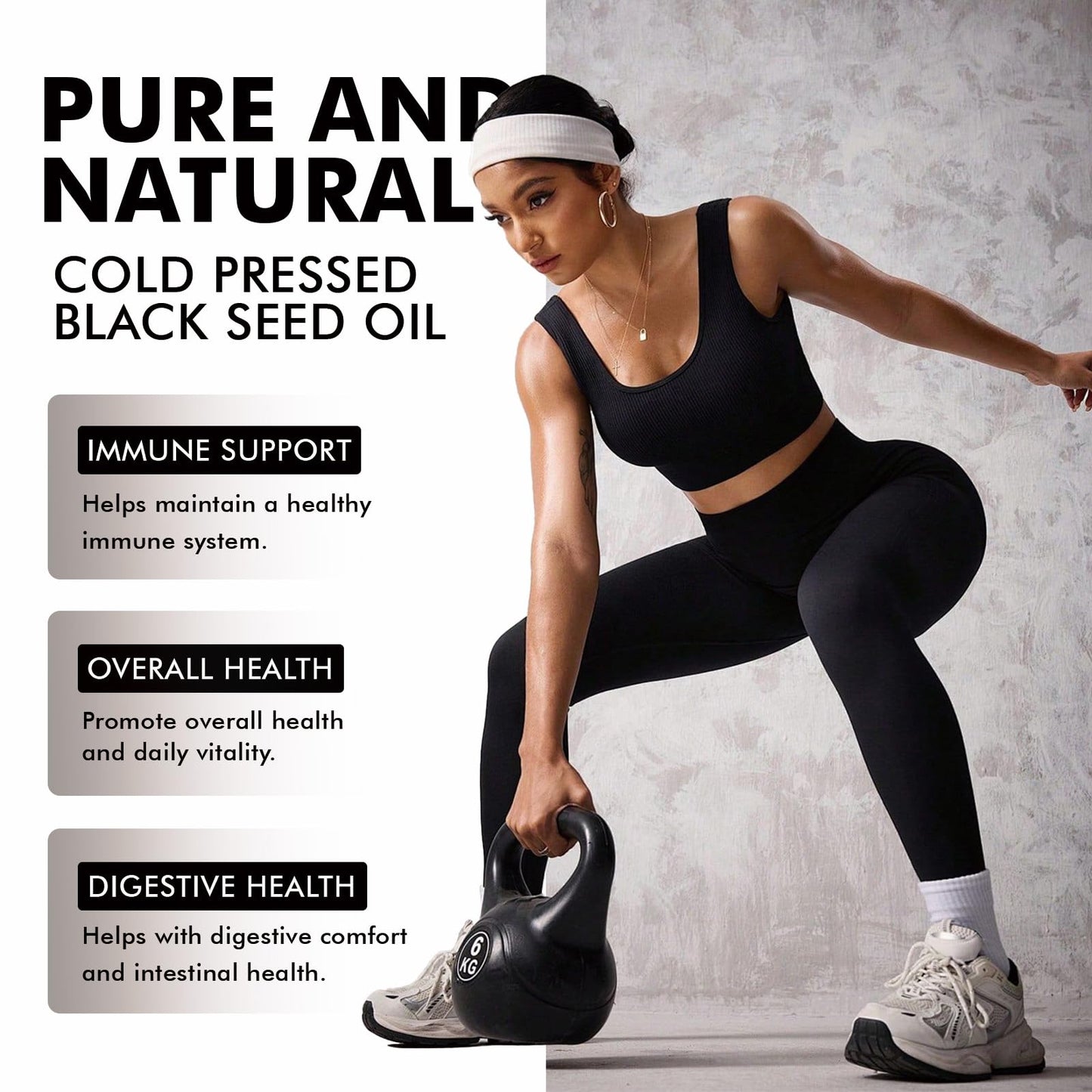 Biovitic Evoraly Ethiopian Black Seed Oil Capsule, 60 Count