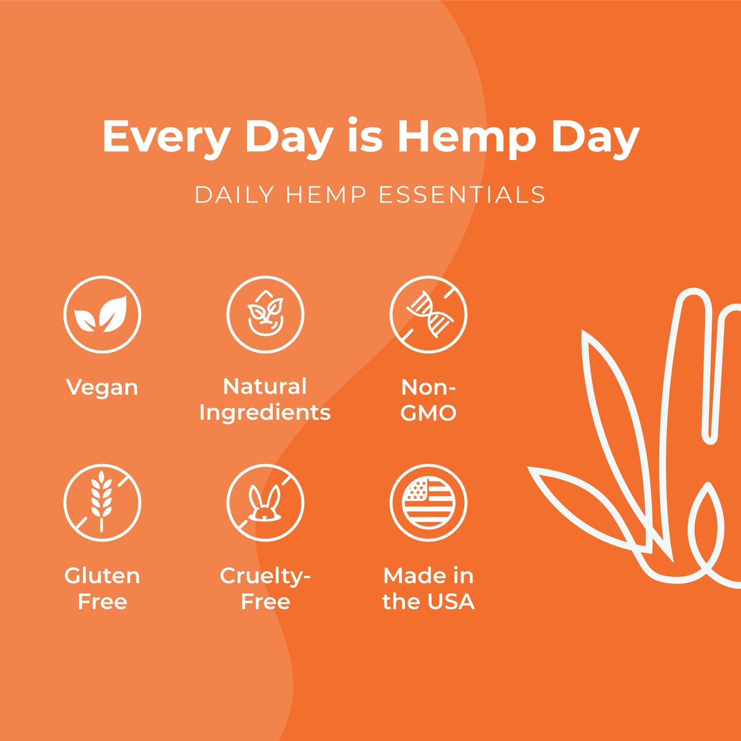 Hemp & Hand Hemp Gummies 500mg, 1200 Count