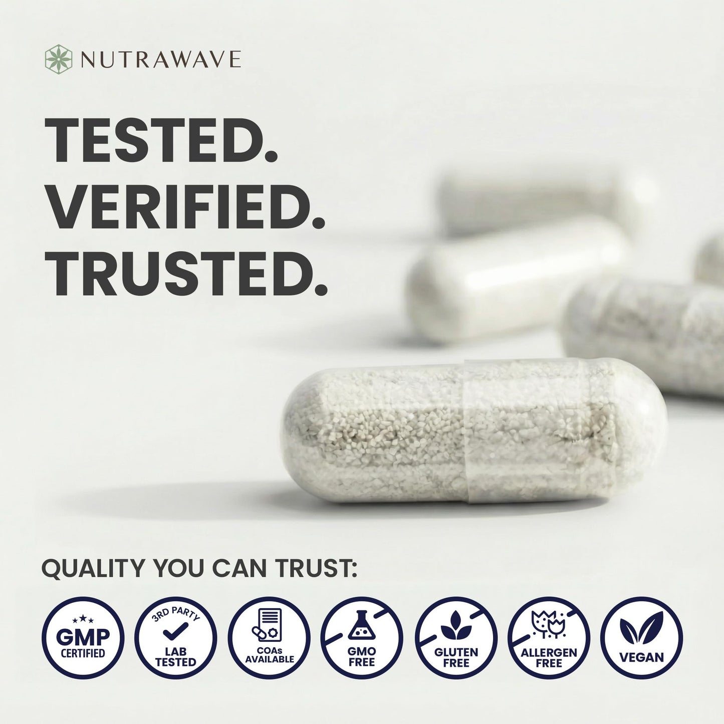 Nutra Wave L-Glutathione Reduced 700mg Capsules, 60 Count
