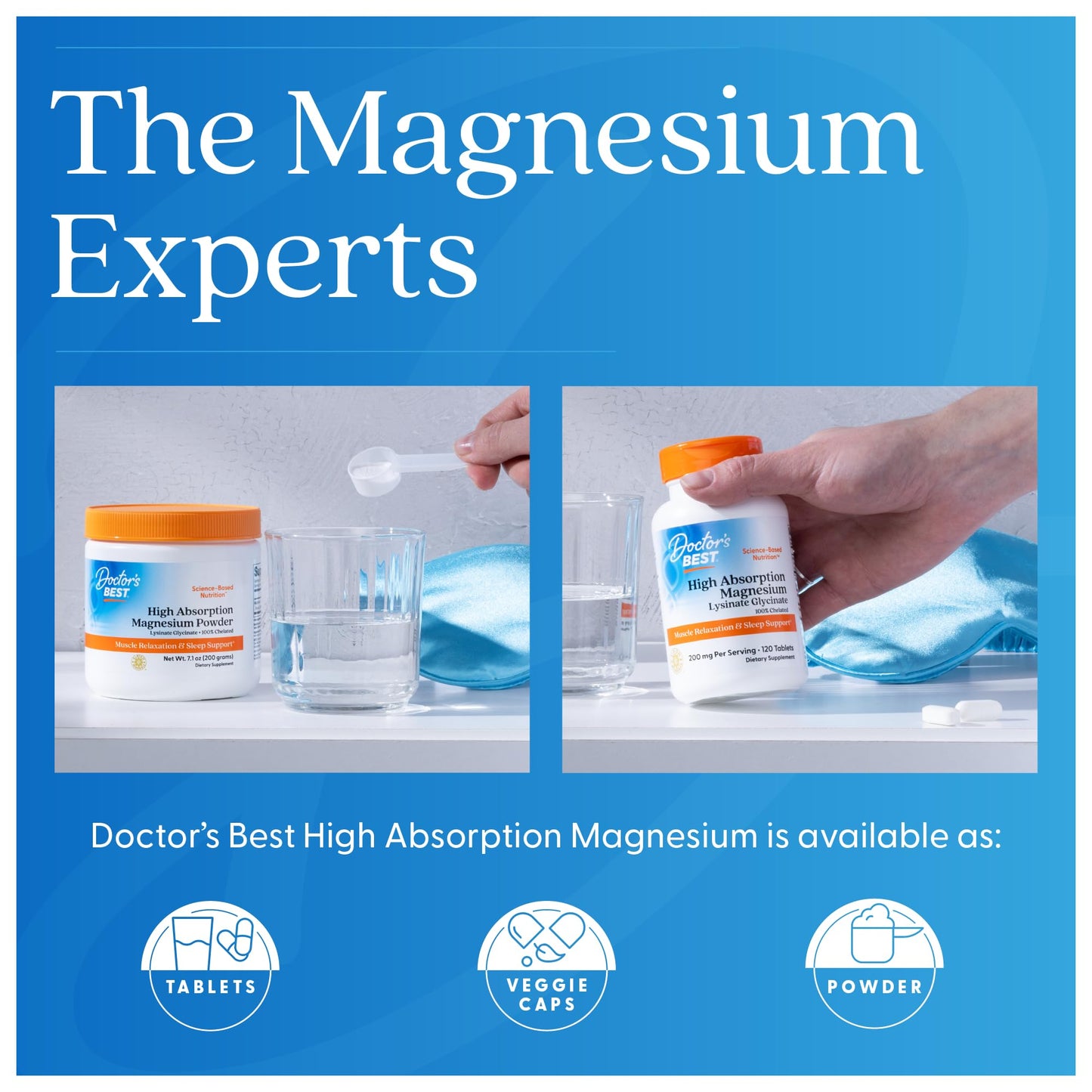 Doctor's Best High Absorption Magnesium Glycinate Lysinate Tablets 240 Count