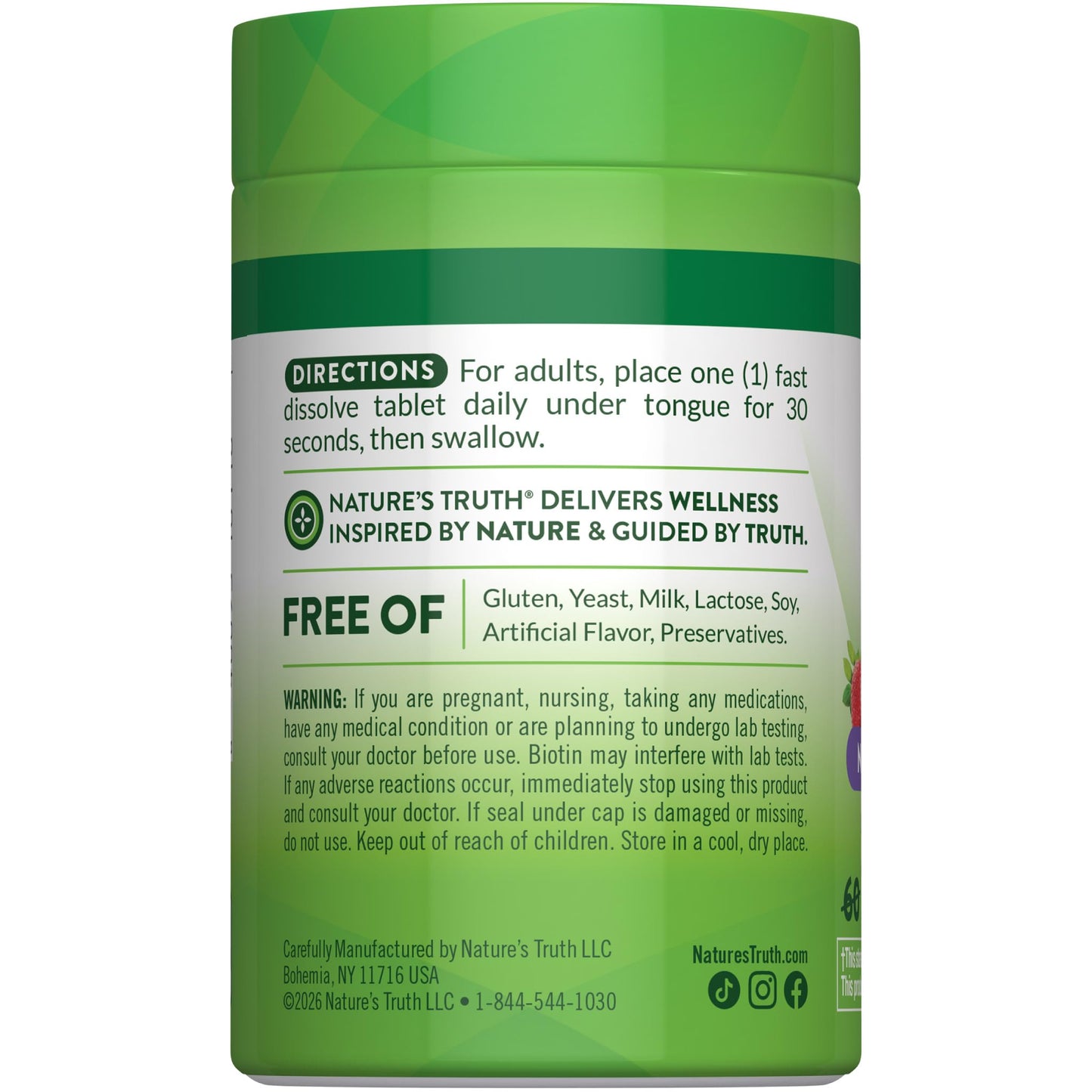 Nature's Truth Biotin Tablets 78 Count