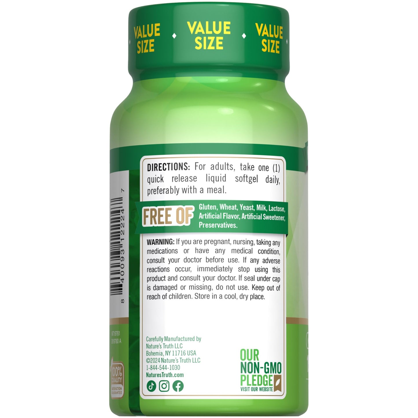 Nature's Truth Vitamin B12 1000 mcg Softgel 150 Softgels