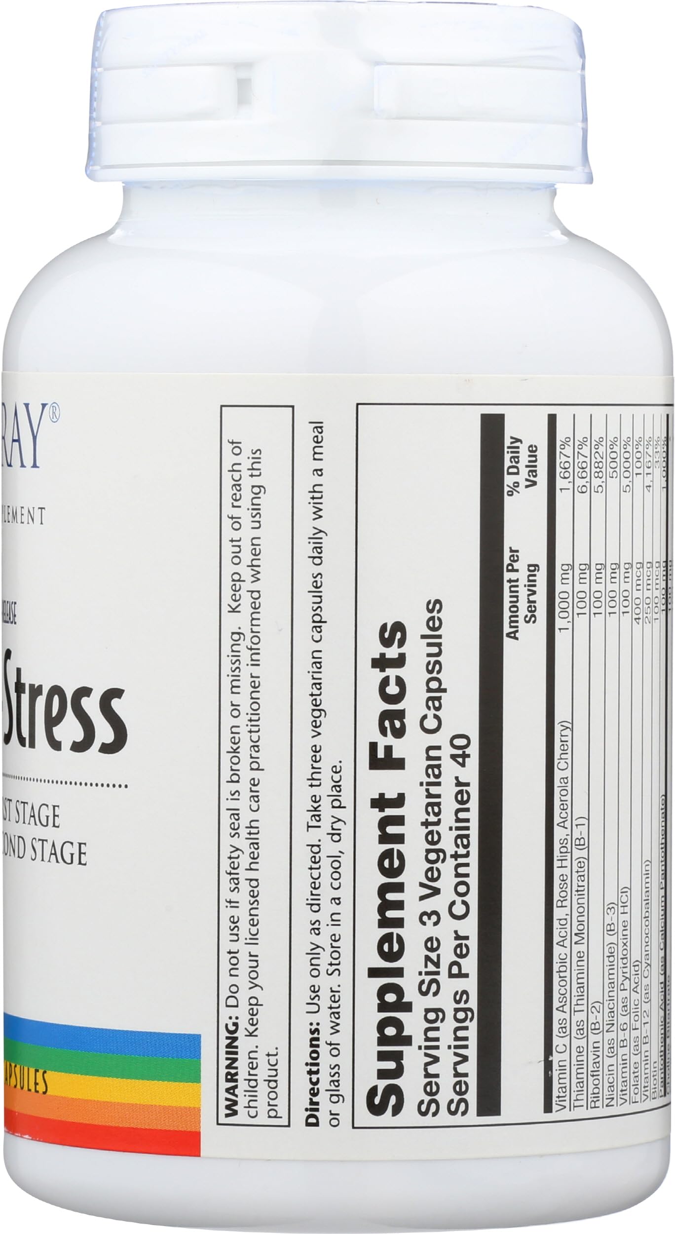 Solaray TwoStage Mega-B-Stress VegCaps 120