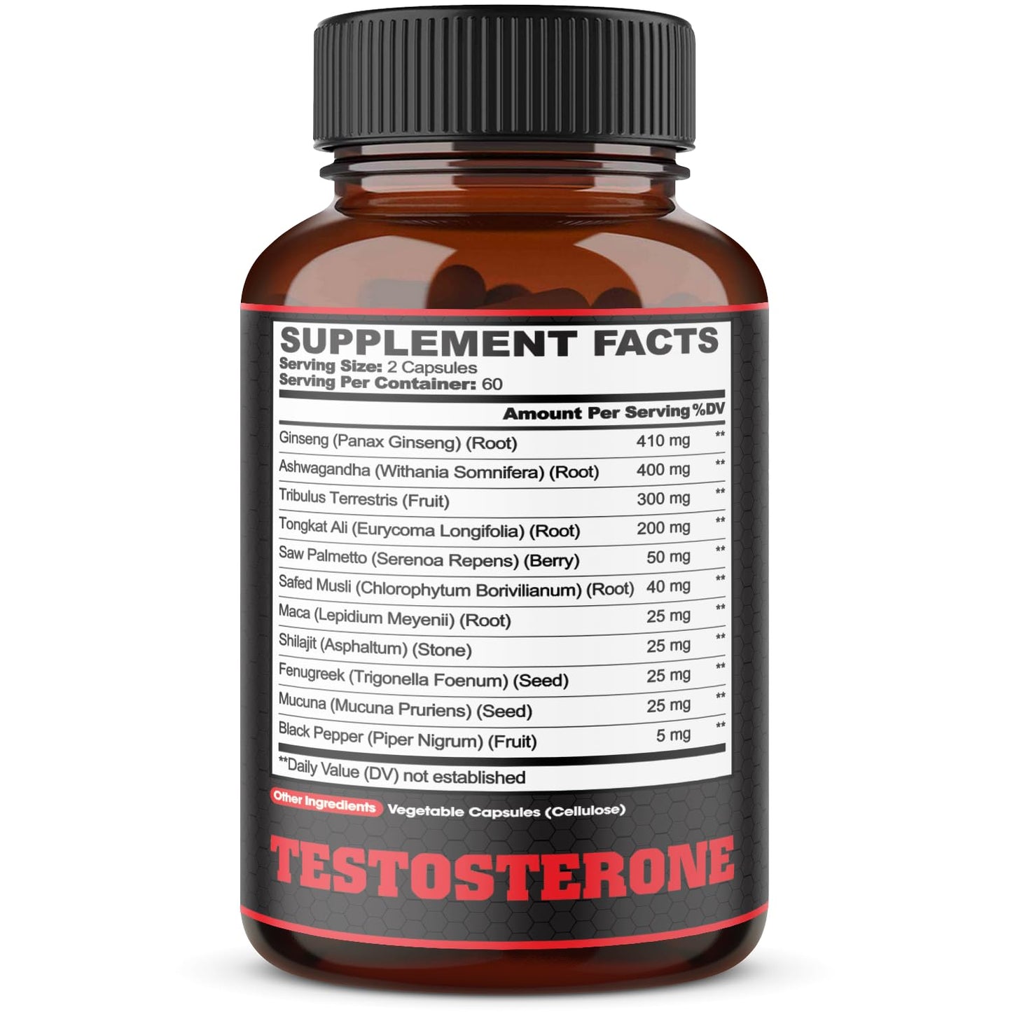 Agobi 11in1 Testosterone Supplement Capsules, 120 Count