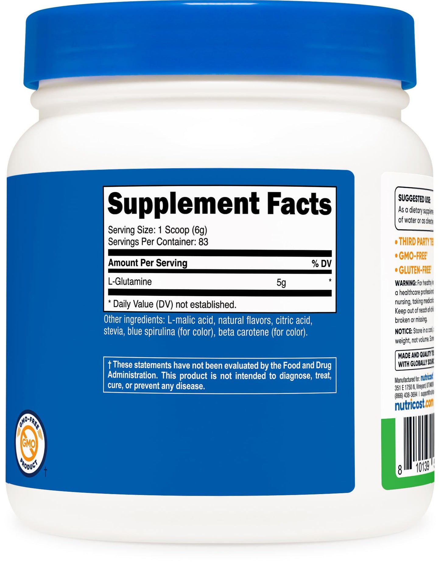 Nutricost L-Glutamine Powder 17.9