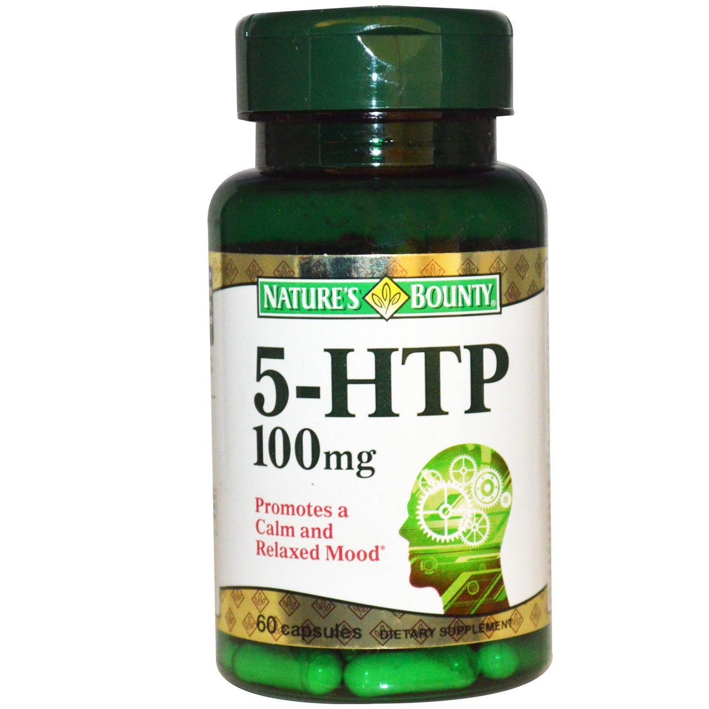 Nature's Bounty 5-HTP 100 mg Capsules, 60 Count