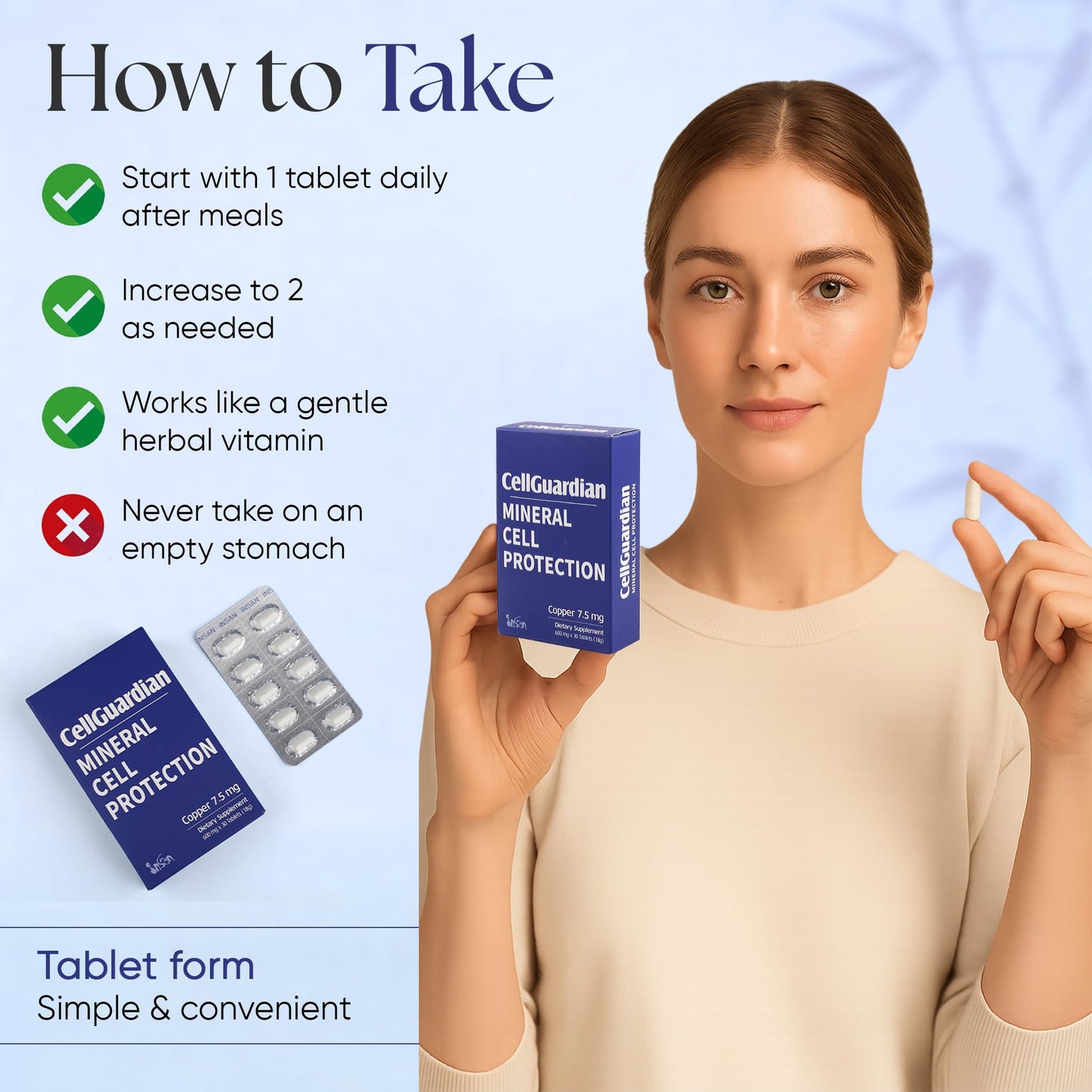 INSAN BAMBOO SALT Cell Guardian Bamboo Supplement Tablet 30