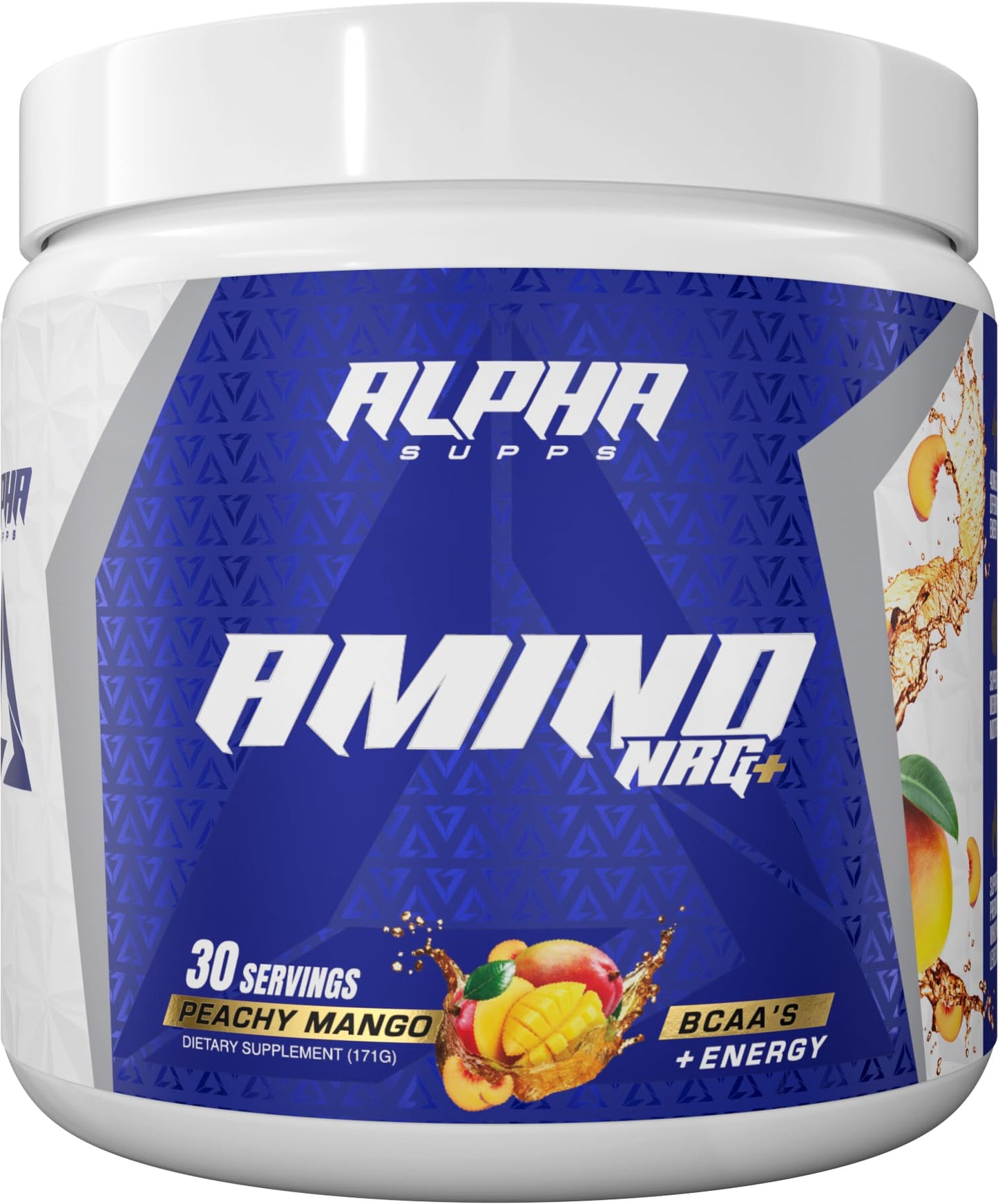 Alpha Supps Amino NRG+ BCAA Amino Energy Recovery Powder, Hydration Electrolyte Blend, Focus Blend, 6 oz