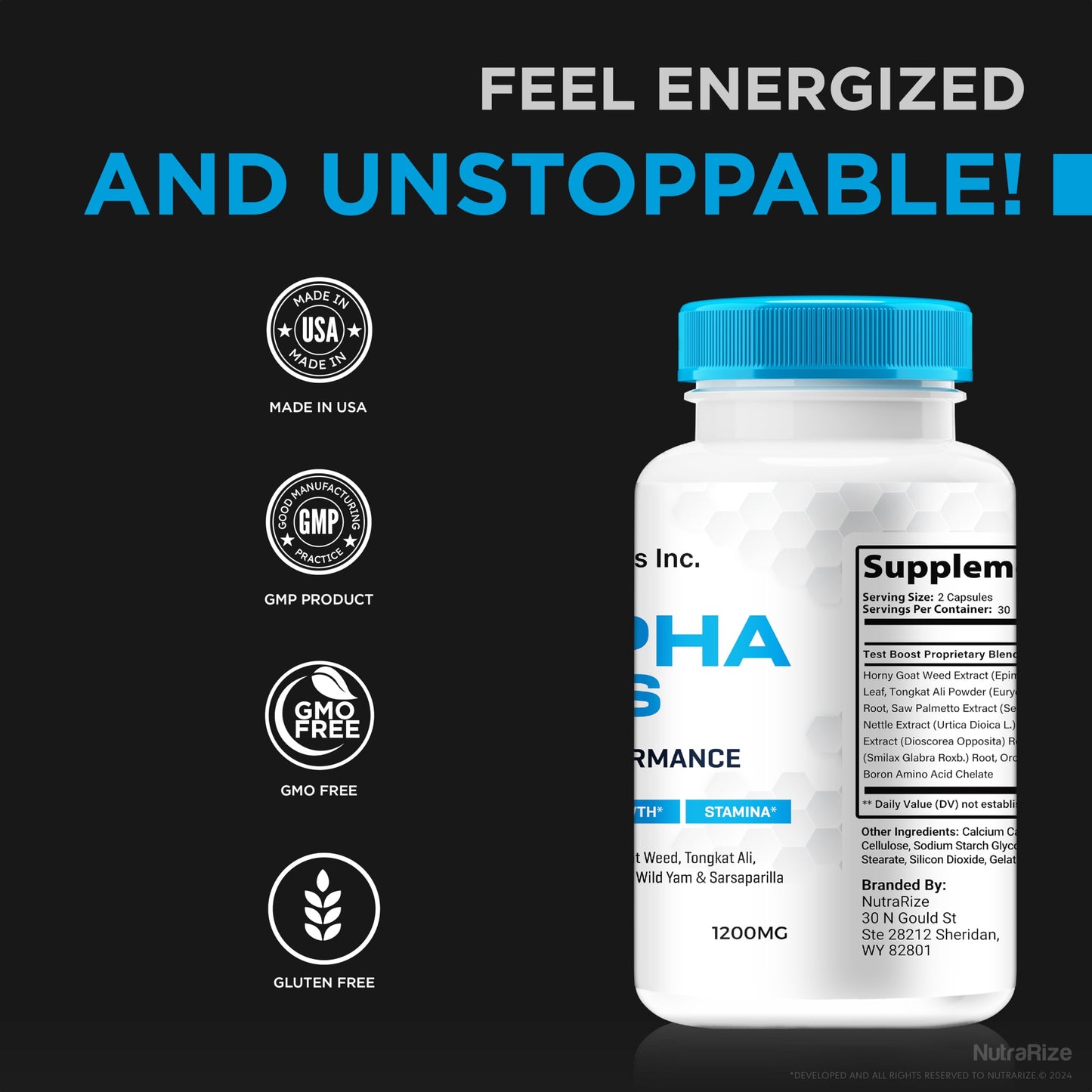 NutraRize Alphalabs ME 180 Capsules