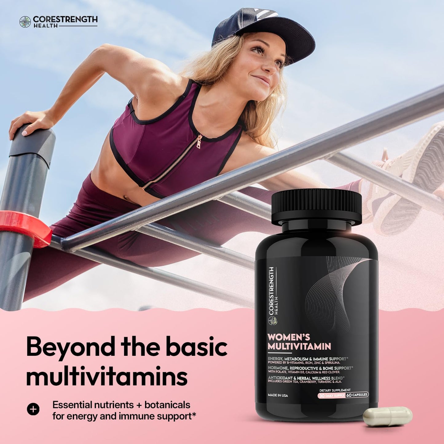 CoreStrength Health LLC Women's Multivitamin Capsules 60 Capsules