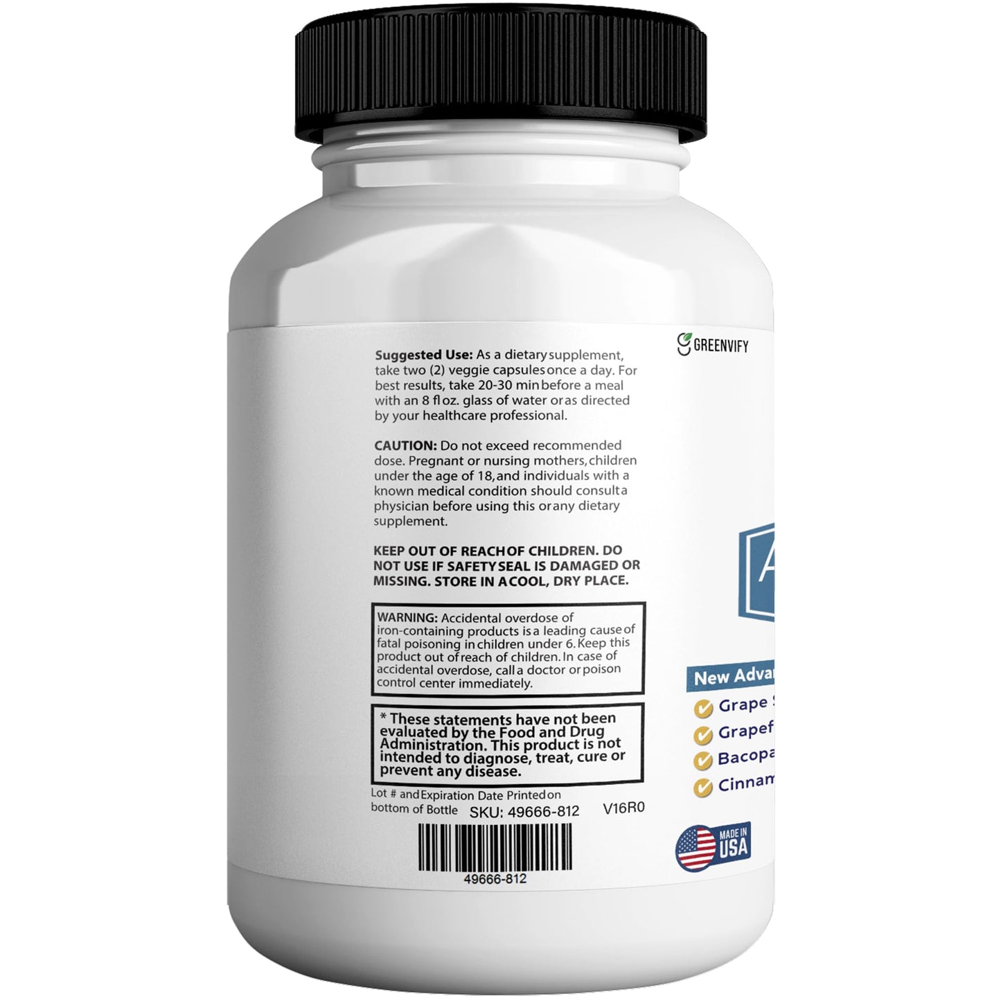 GREENVIFY Awaken XT Max Nootropic Supplement Capsule 60 Count