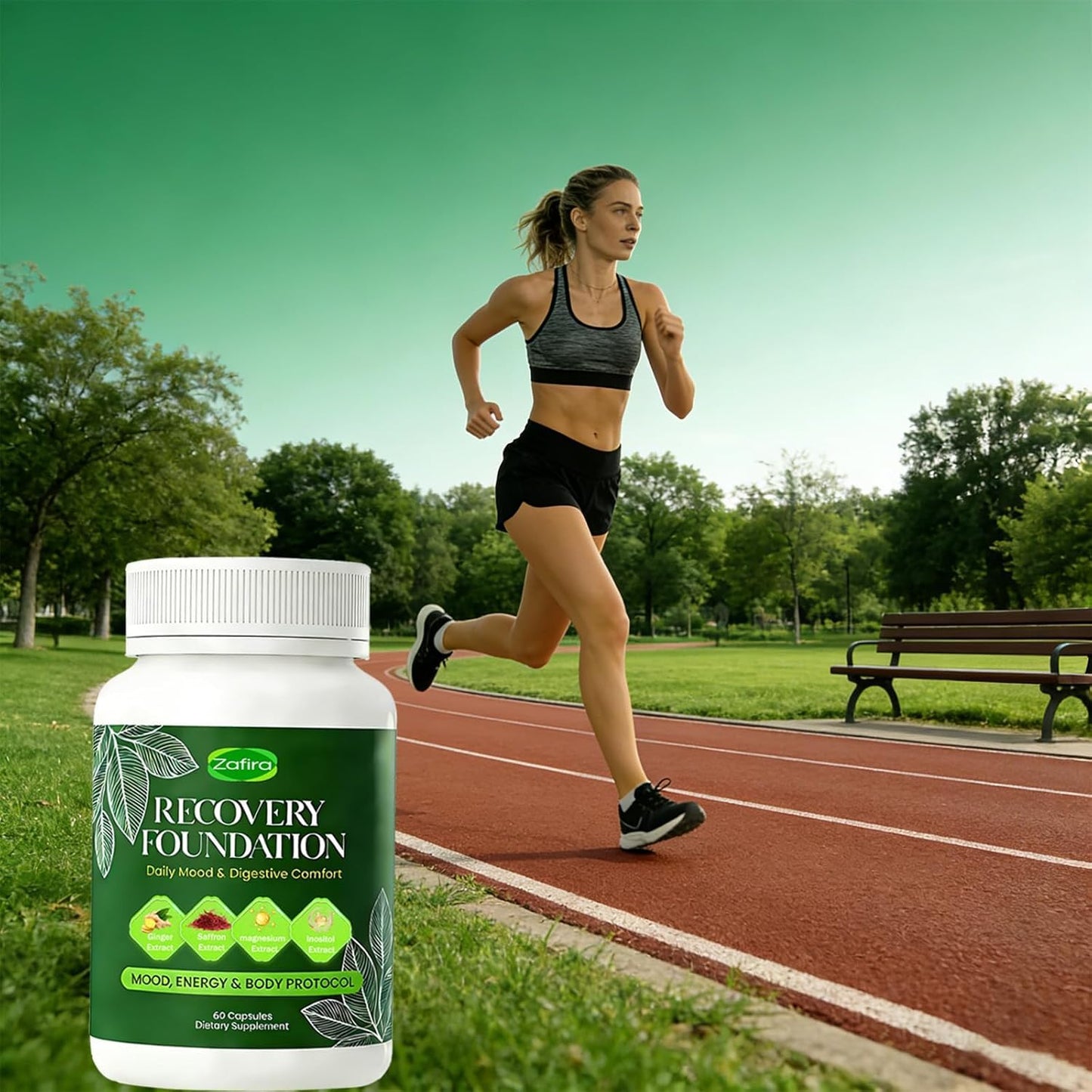 Glowrizon Zafira Recovery Foundation Capsules, 60 Count