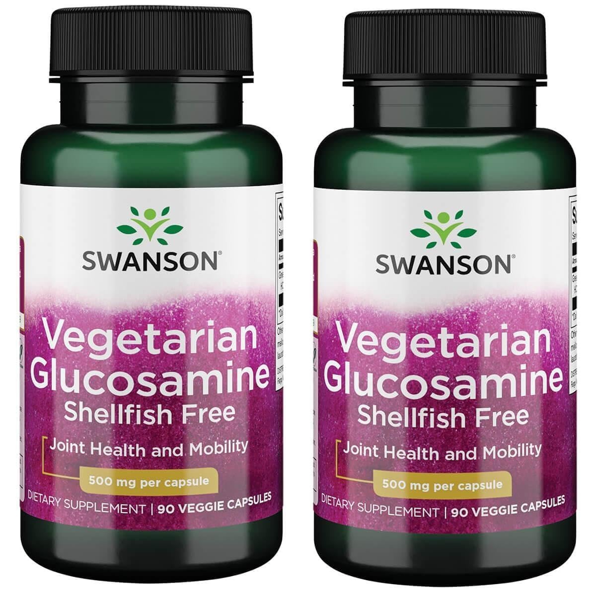 Swanson Vegetarian Glucosamine Shellfish Free 500 mg, 180 Capsules